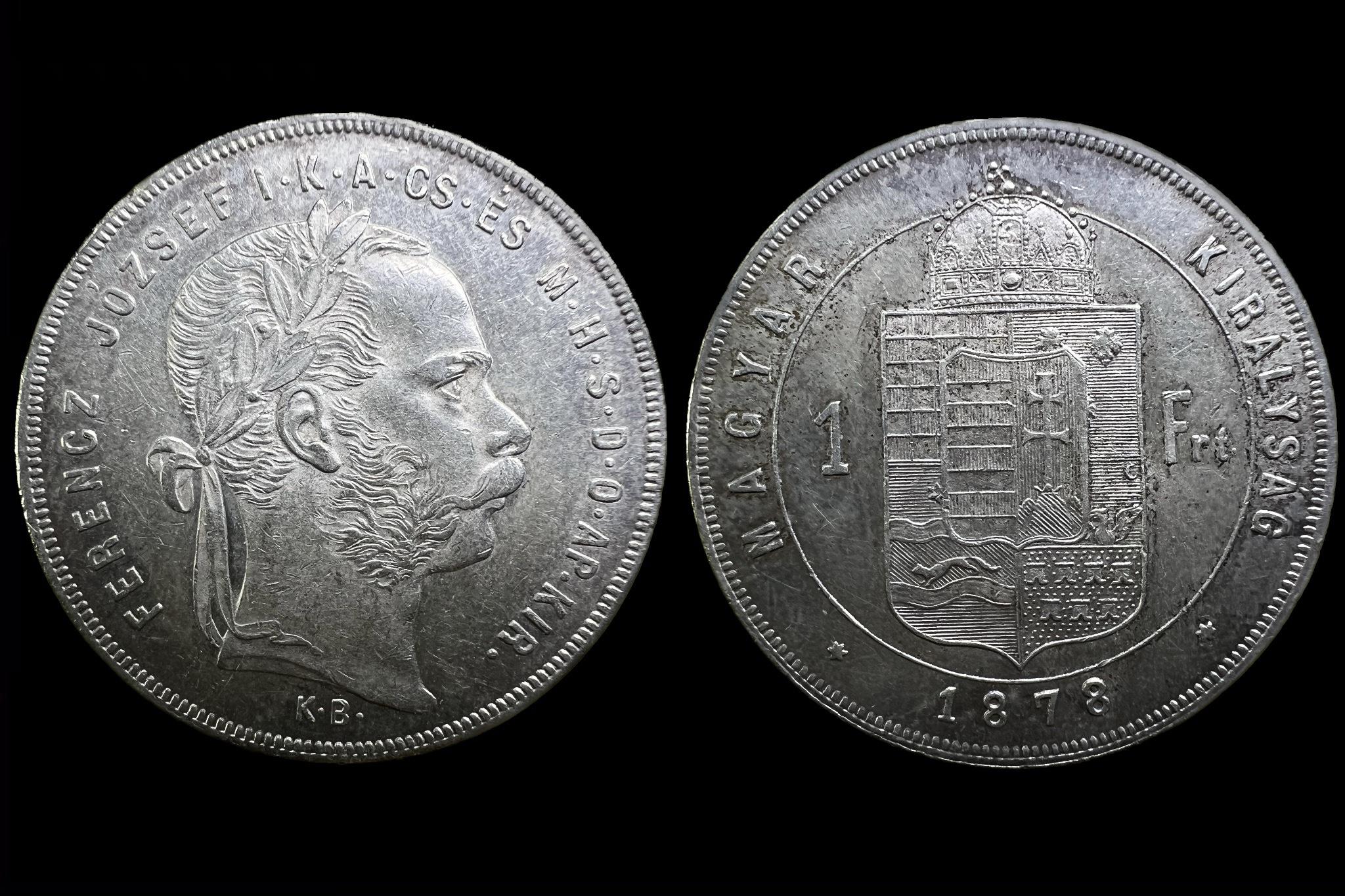 Ferenc József 1 Forint (1878) KB