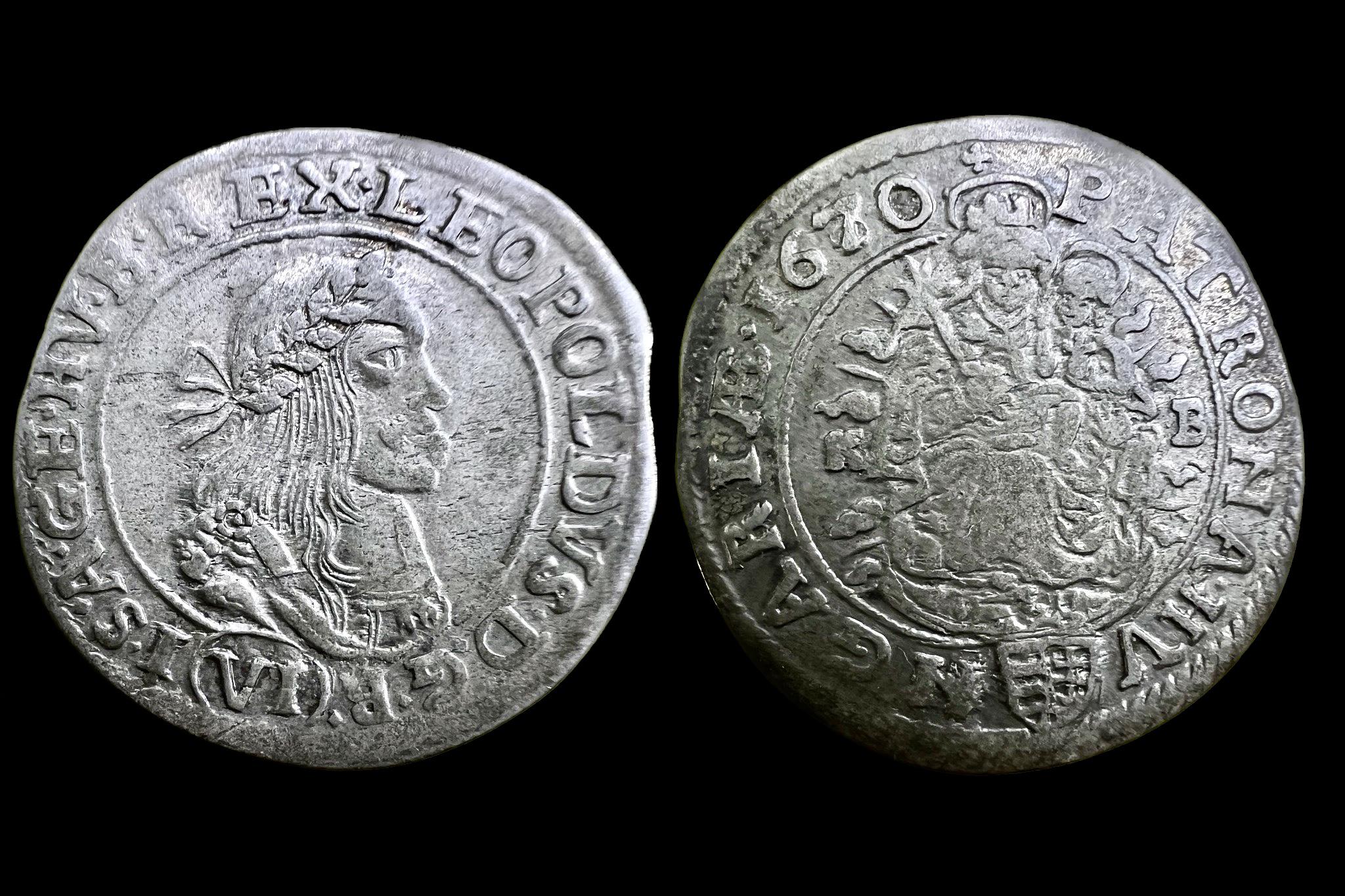 I. Lipót 6 Krajcár (1670) KB ÉH-1072 