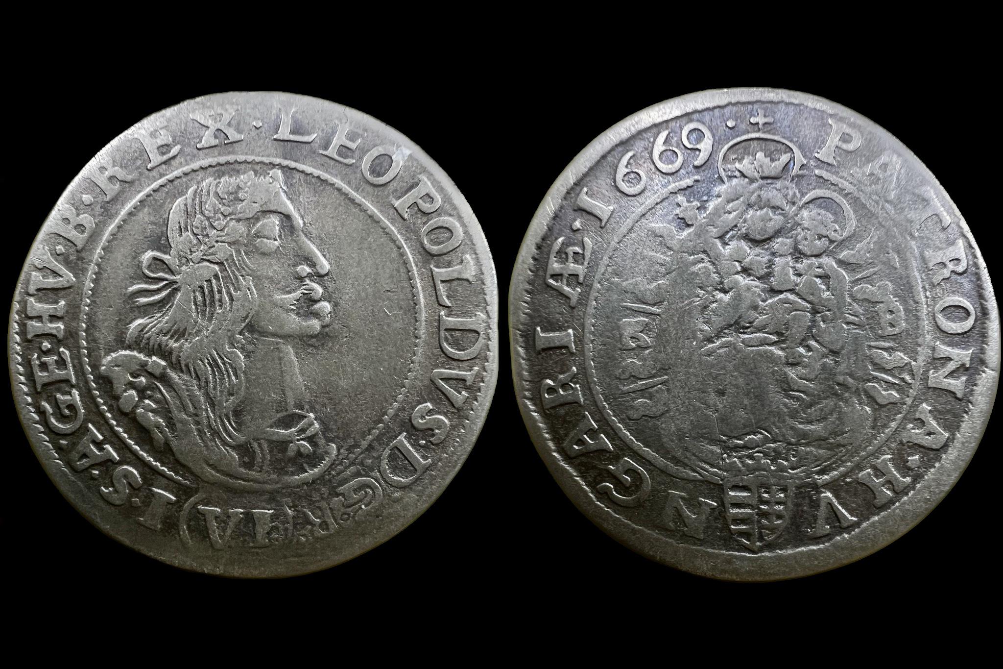 I. Lipót 6 Krajcár (1669) KB ÉH-1072 