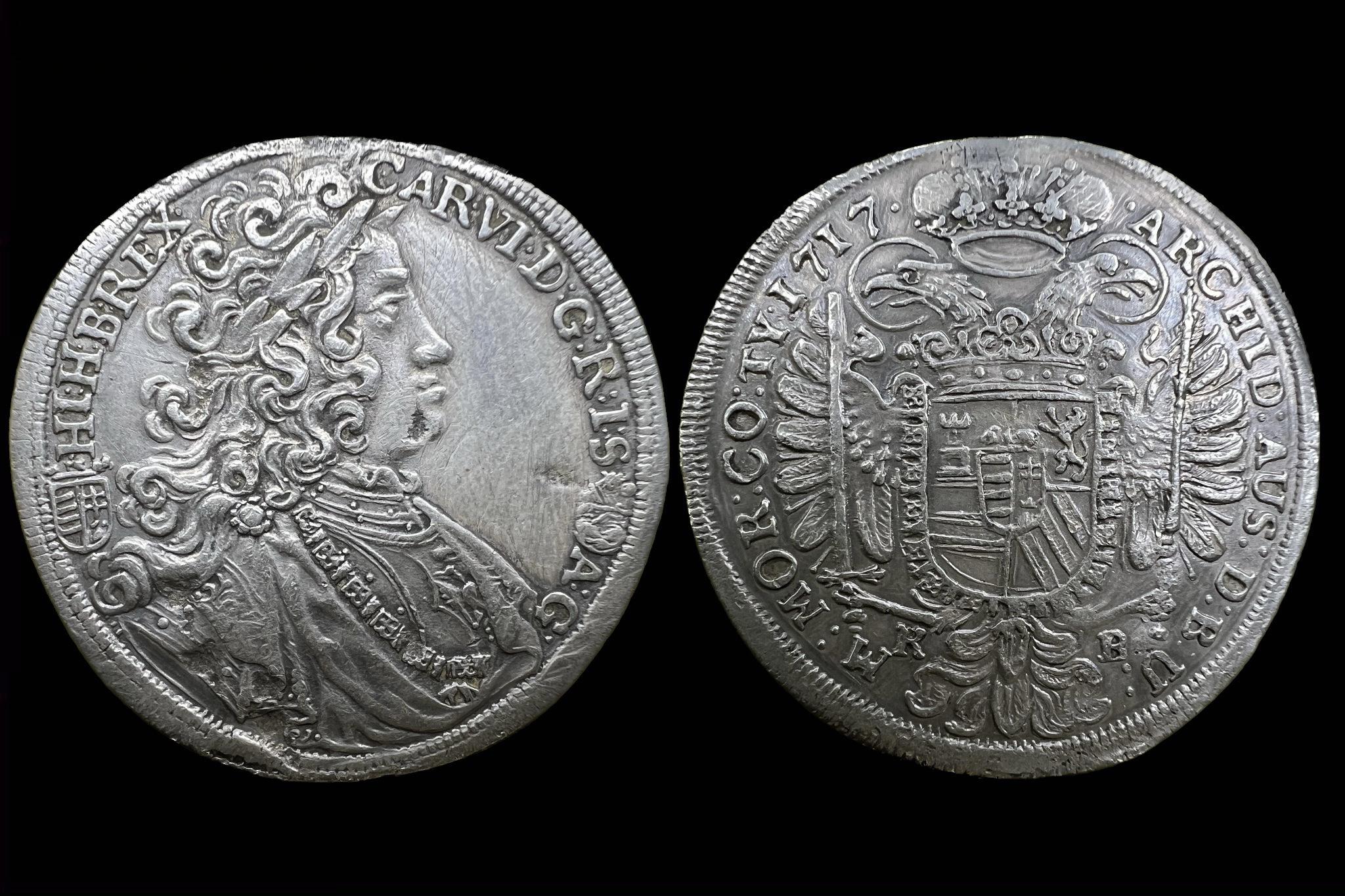 III. Károly 1/2 Tallér (1717) Kremnitz (peremhiba) H-1611