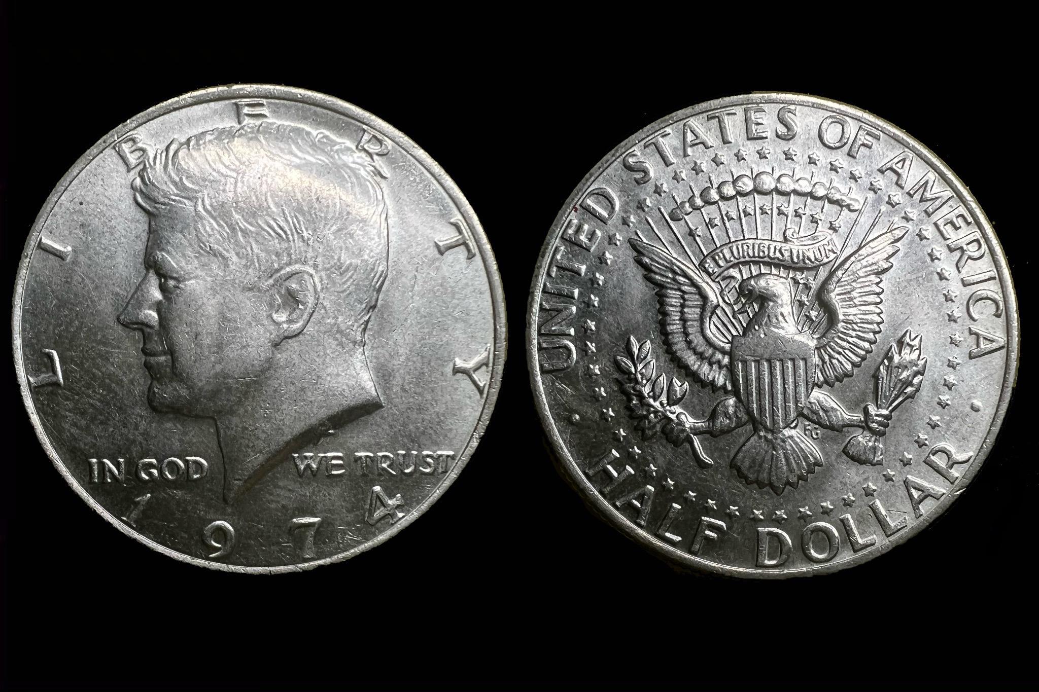 Kennedy half dollár USA (1974)