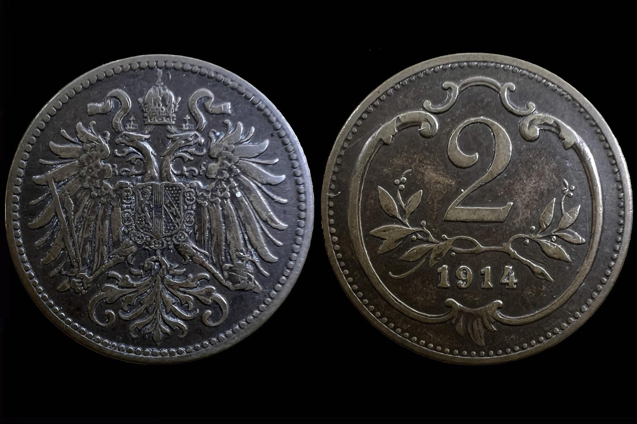 Franz Joseph (1914) 2 heller 