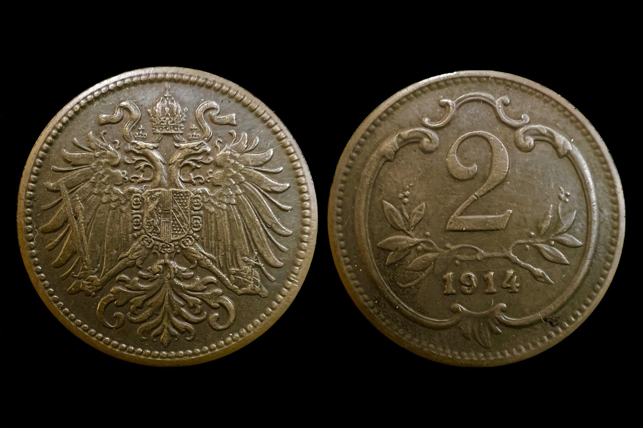 Franz Joseph (1914) 2 heller 