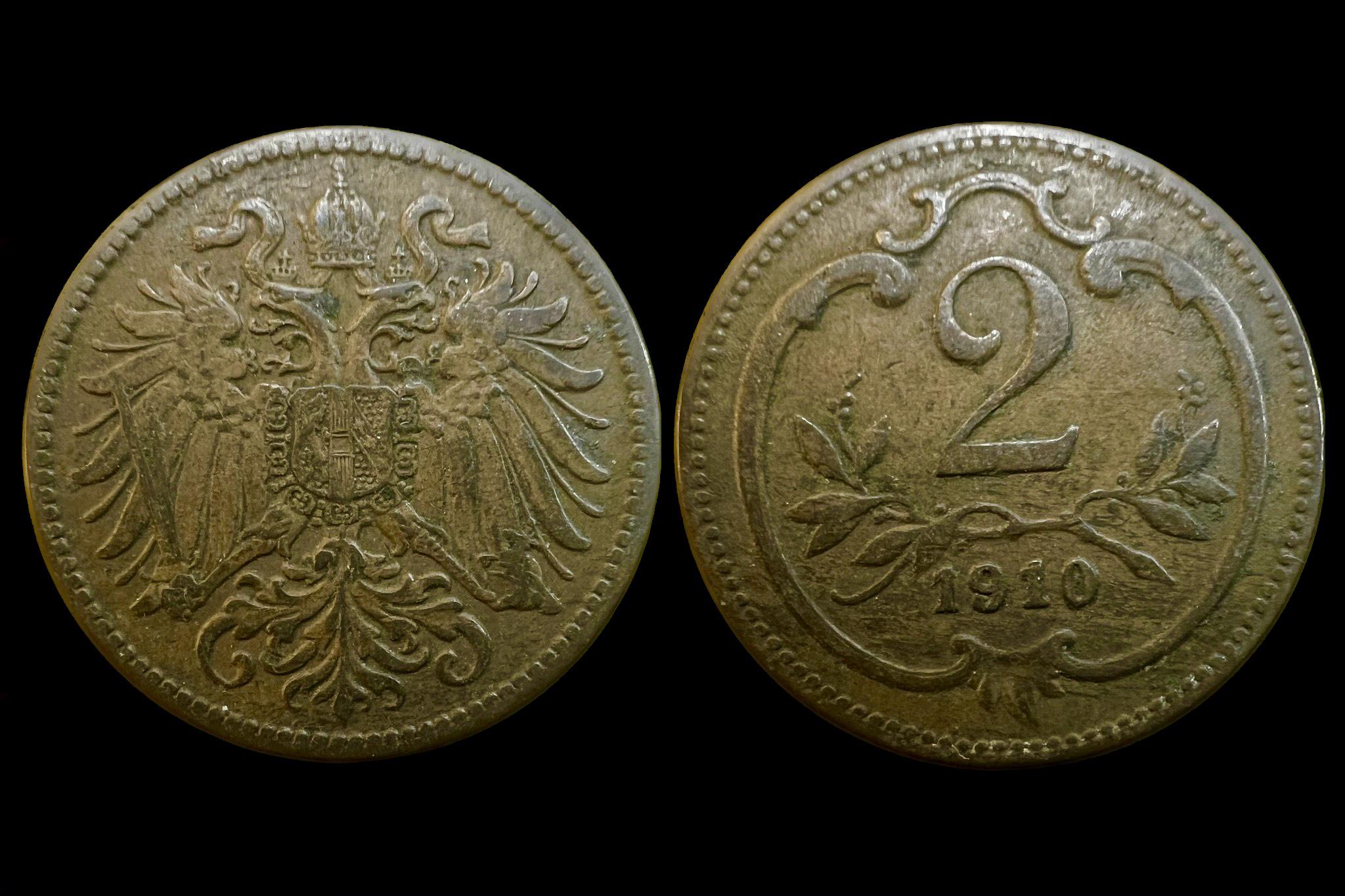 Franz Joseph (1910) 2 heller