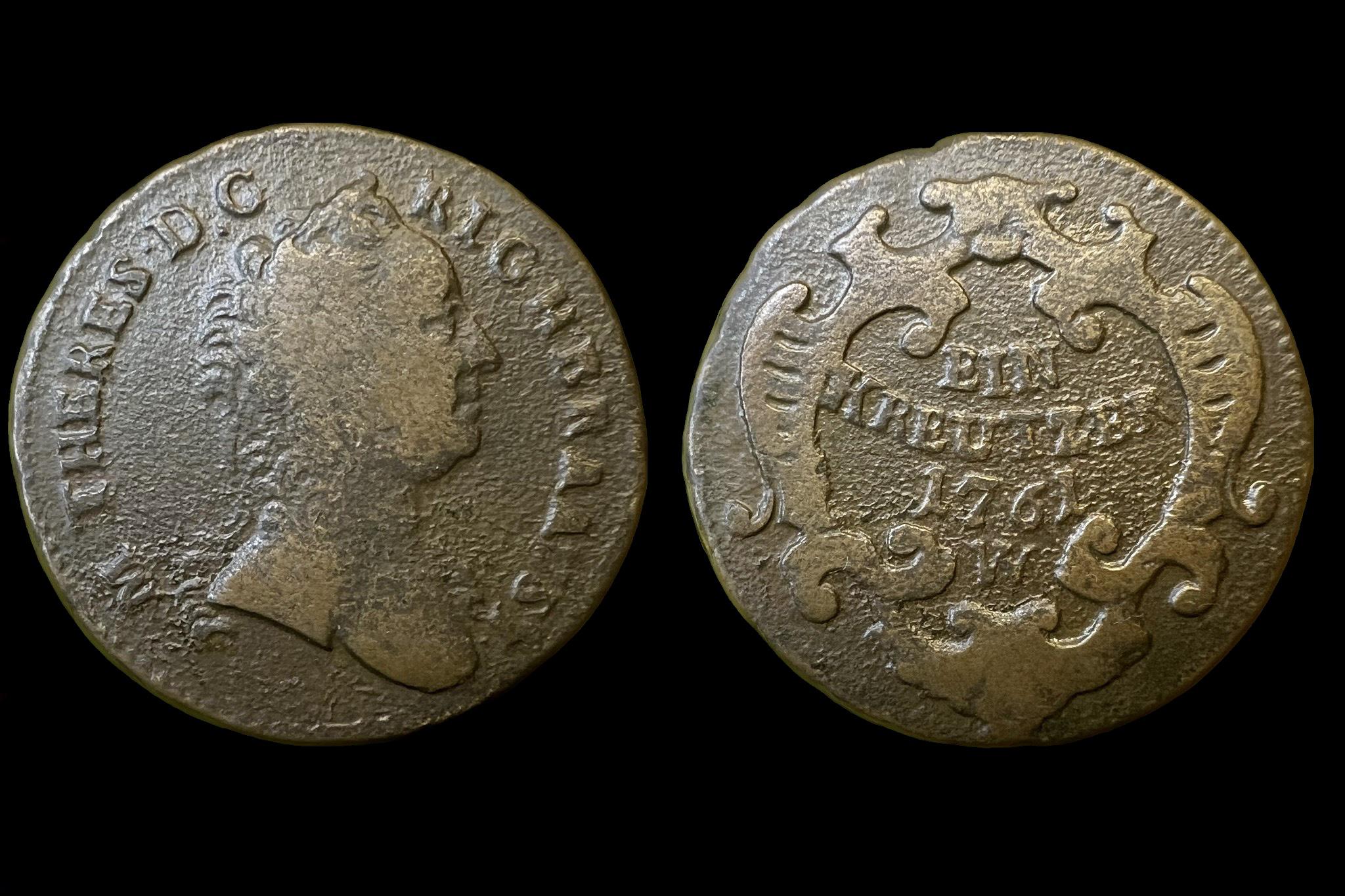 Maria Theresia   ia (1761)W 1 kreutzer 