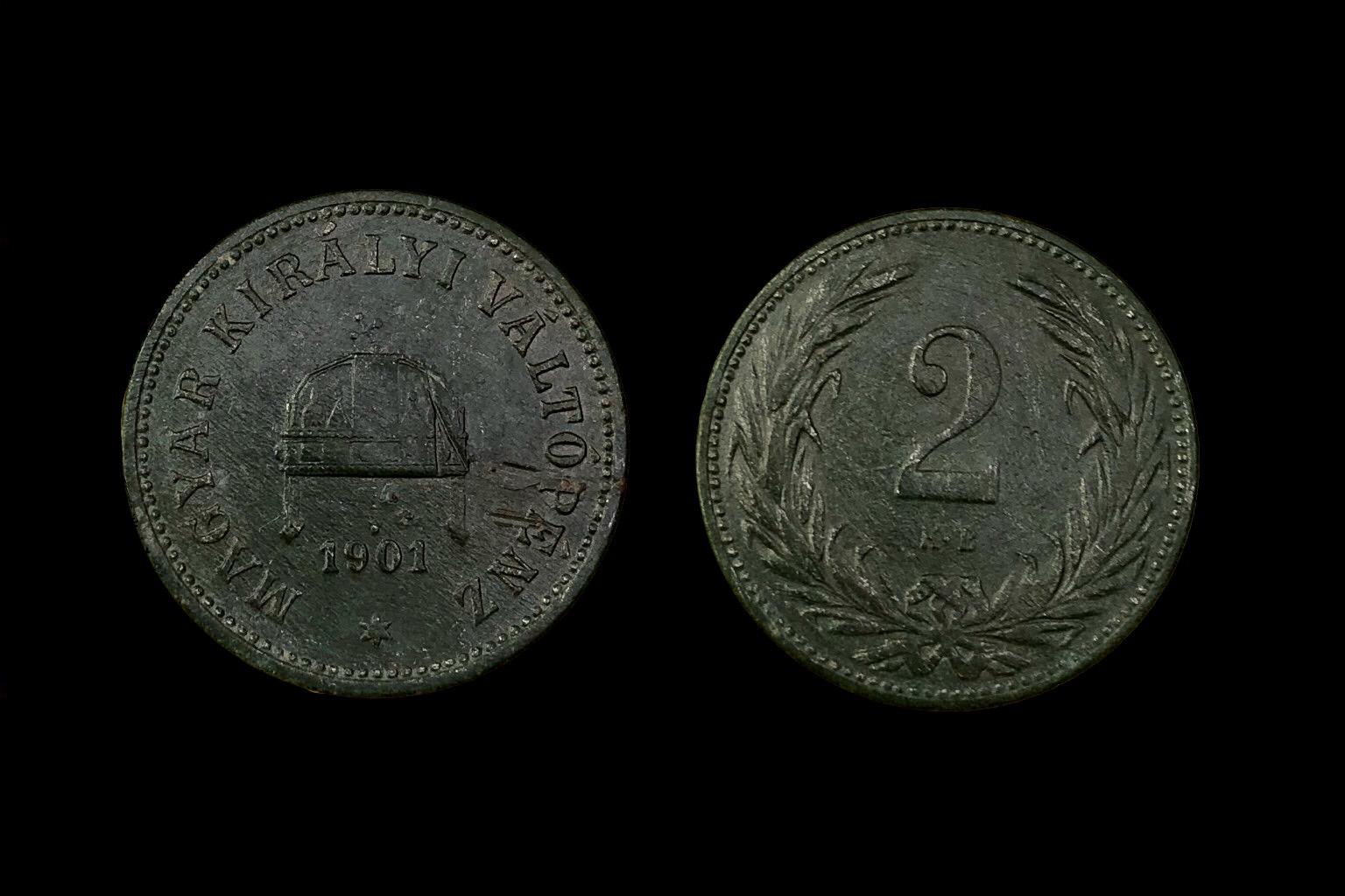 (1901) 2 fillér Adamo K2