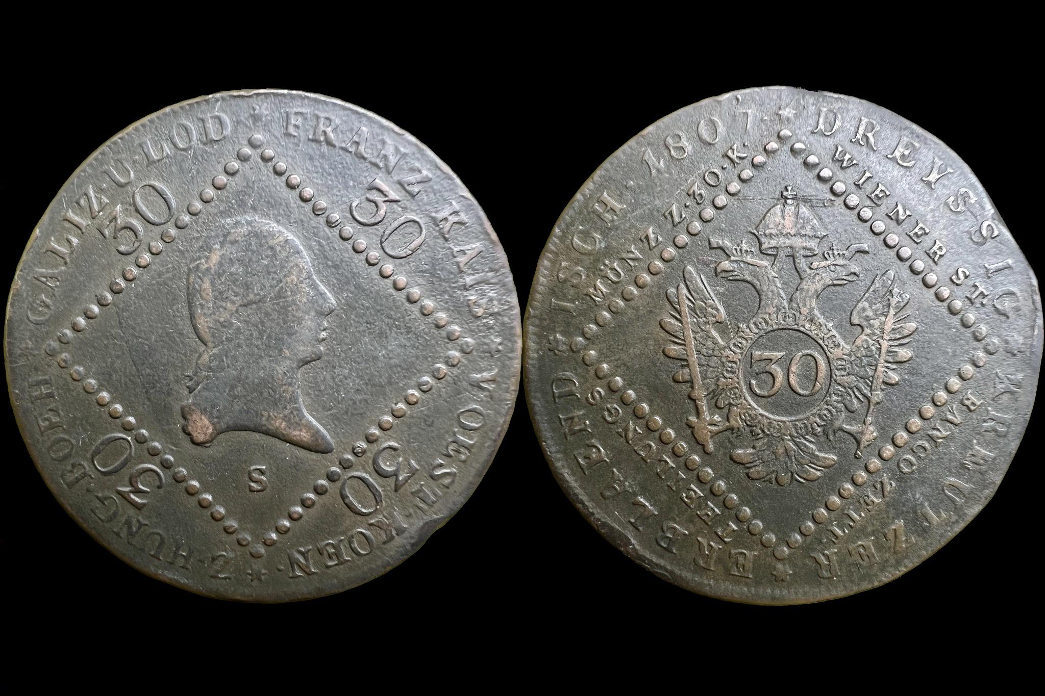 Franz 30 kreutzer (1807)S 