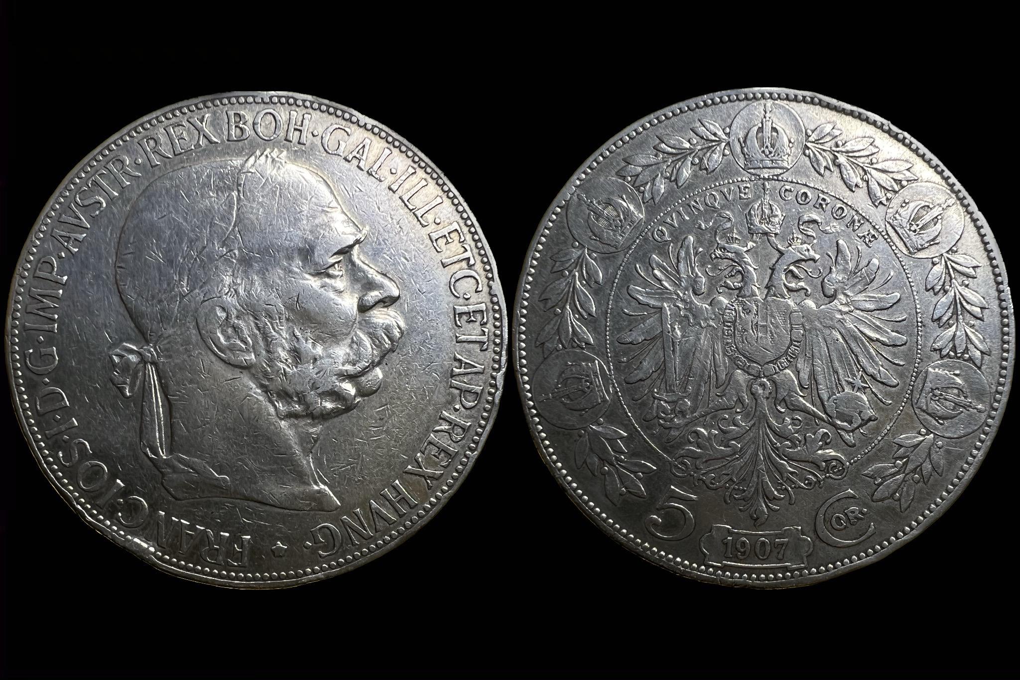 Franz Joseph 5 Corona (1907) 