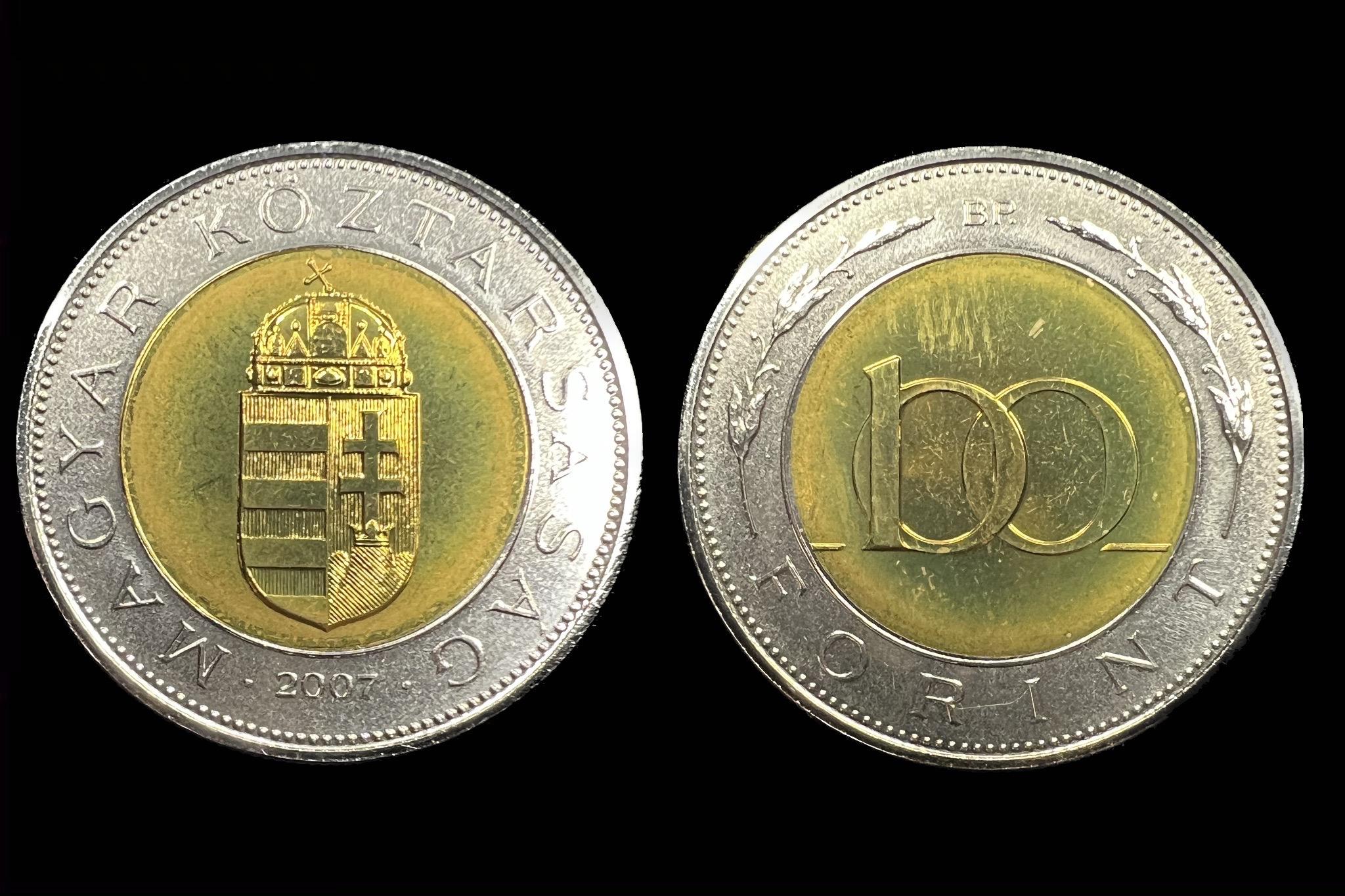 100 Forint (2007) Tükörveret Proof  Adamo F12.1