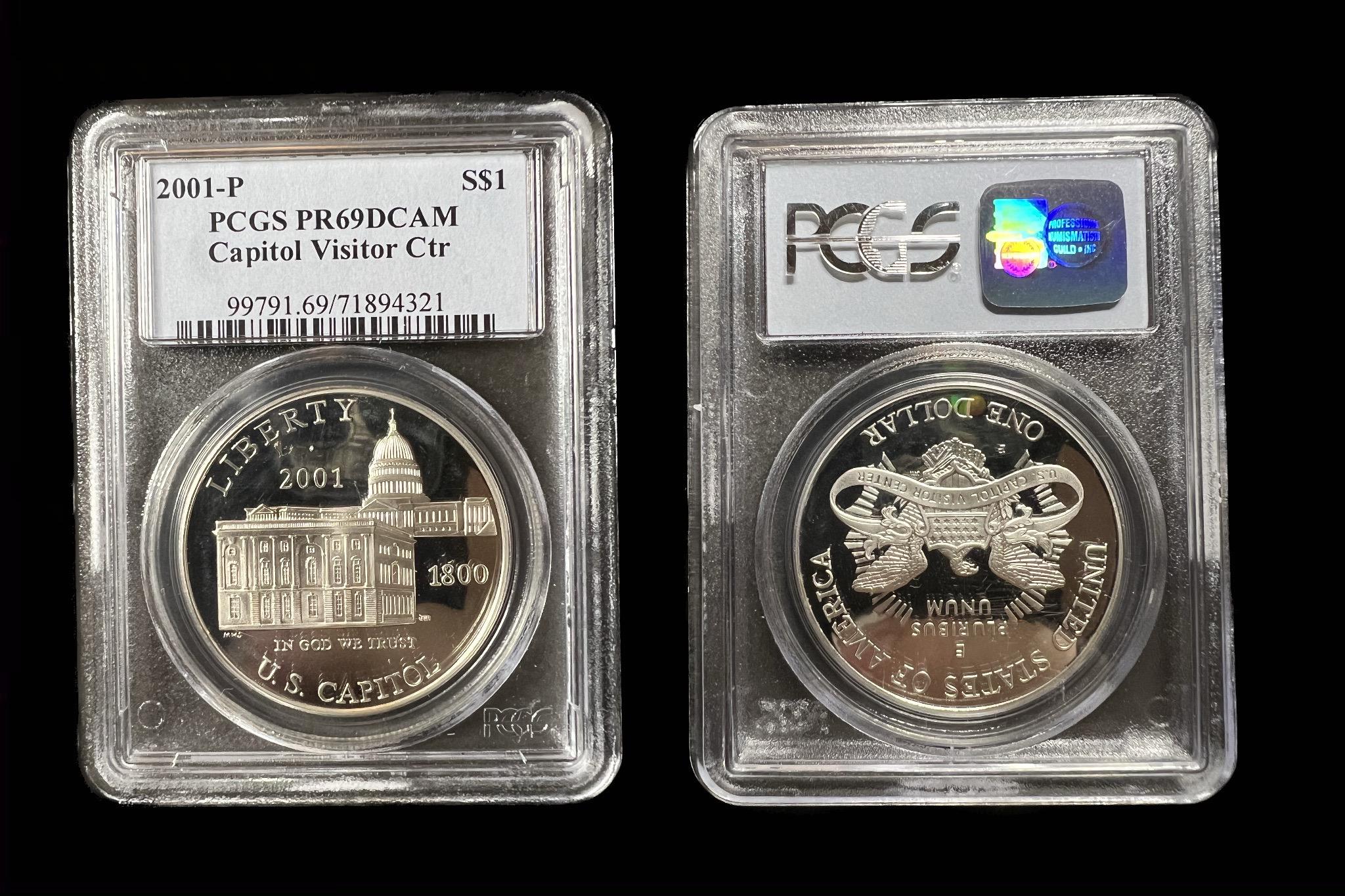USA 1 Dollár (2001) Phiadalphia UNC Proof PCGS tokban PR69DCAM KM324 