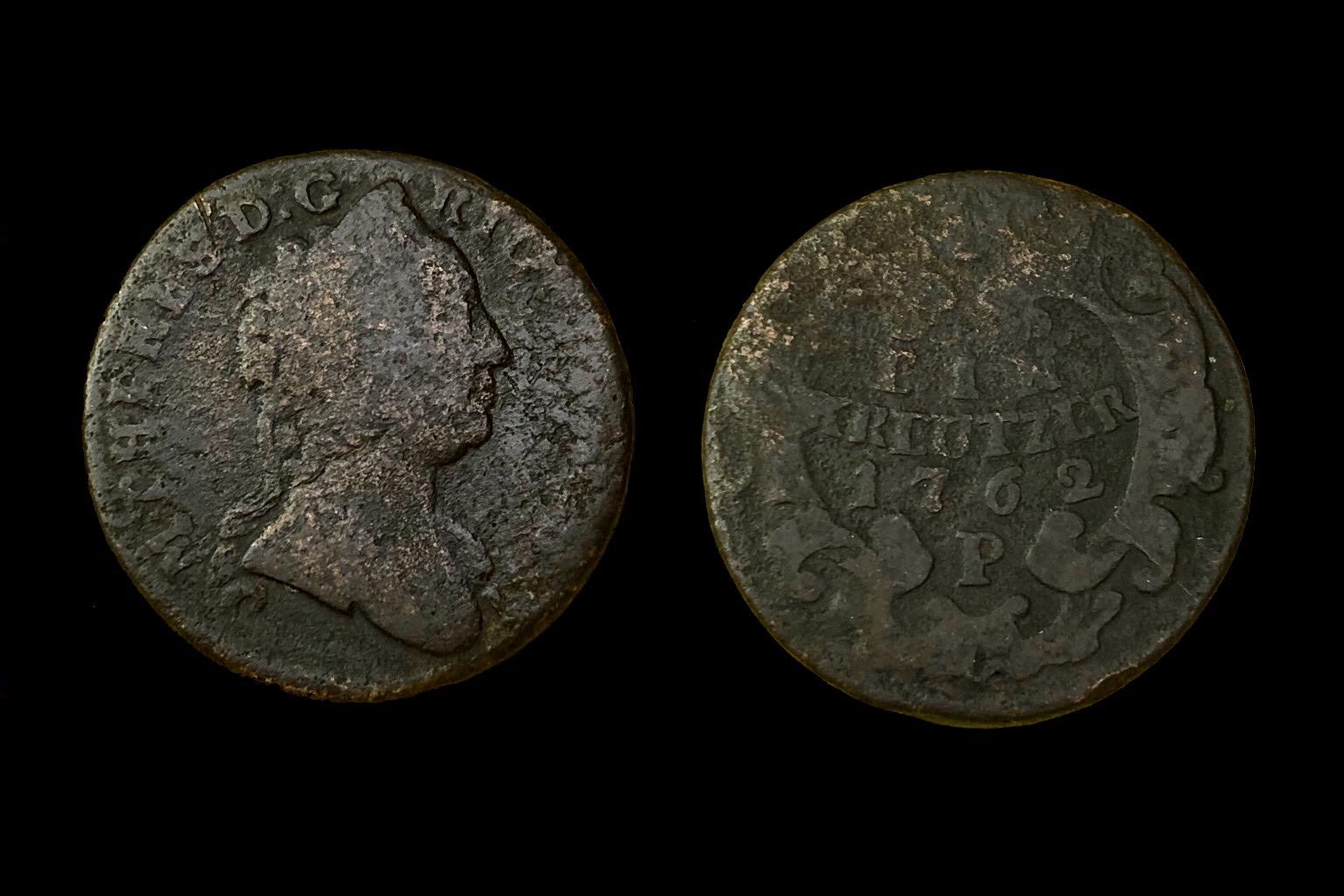 Maria Theresia   ia (1762 P) 1 kreutzer