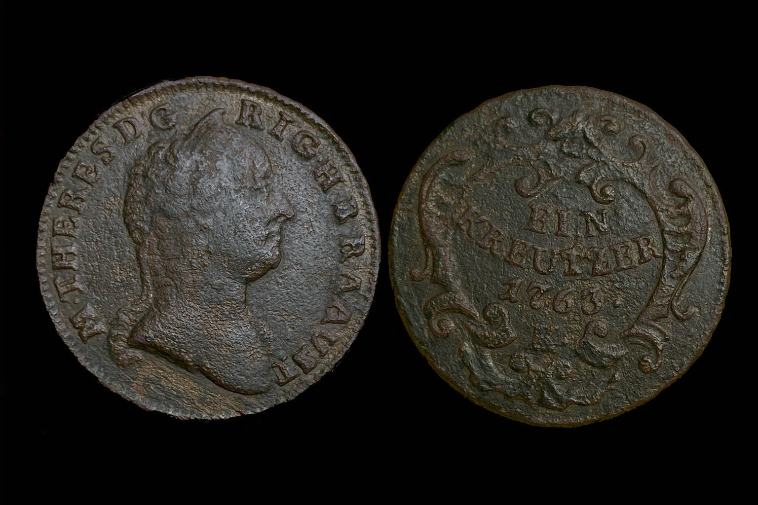 Maria Theresia   ia (1763 K) 1 kreutzer