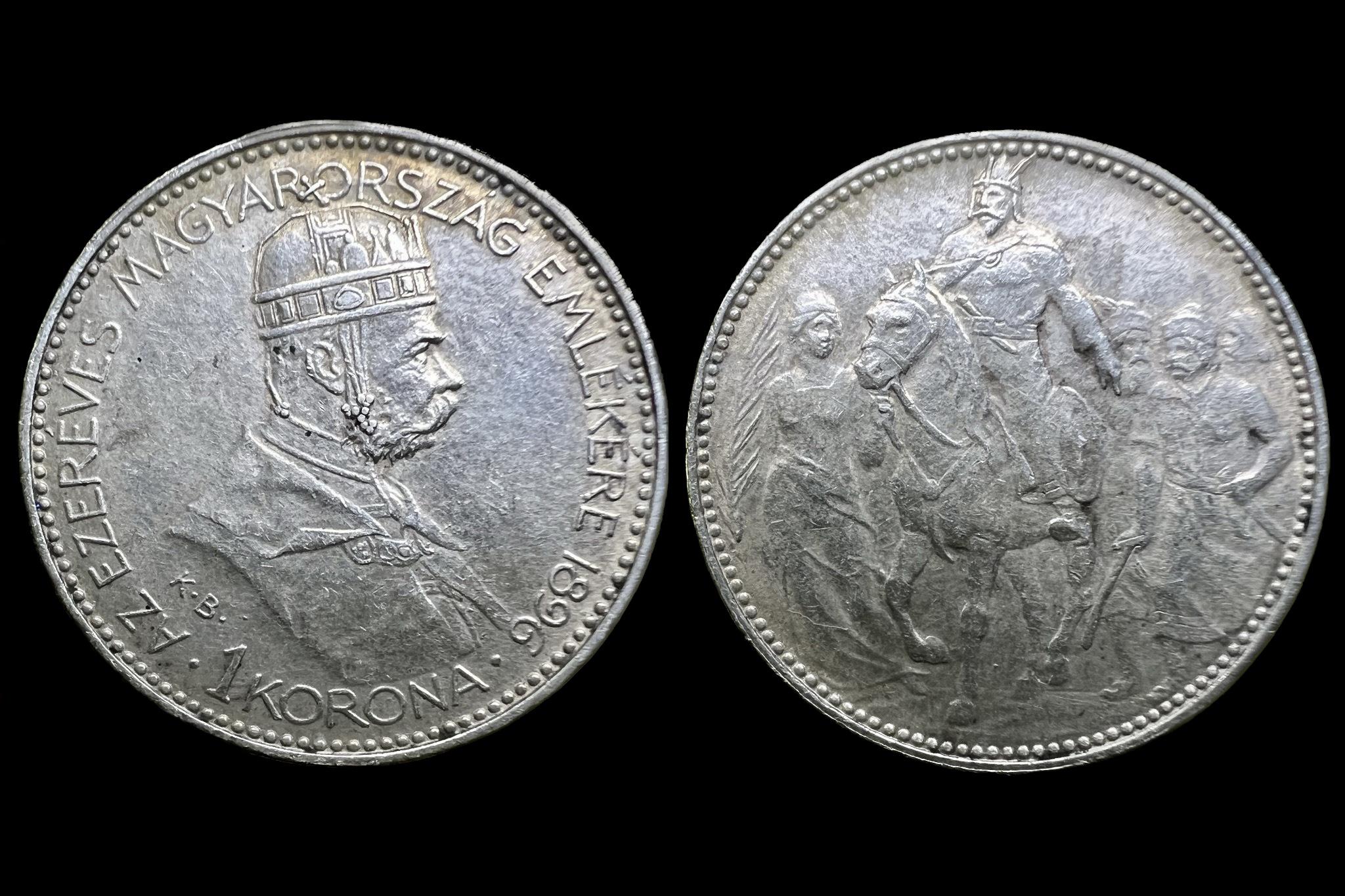 Franz Joseph Milleneumi 1 Korona (1896)Adamo K5.2 