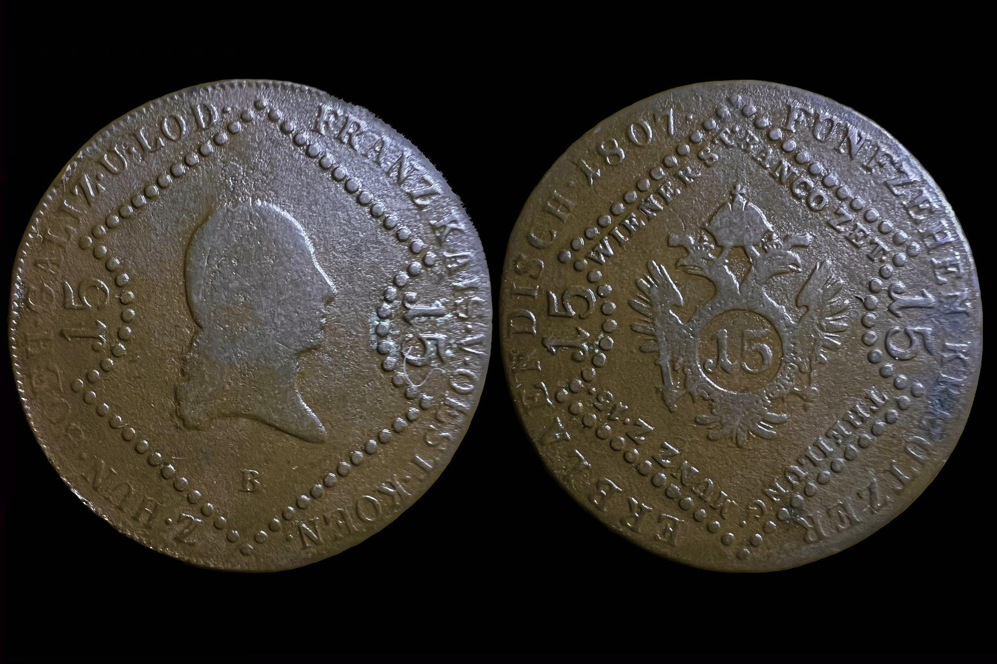 Franz 15 Krajcár (1807B)