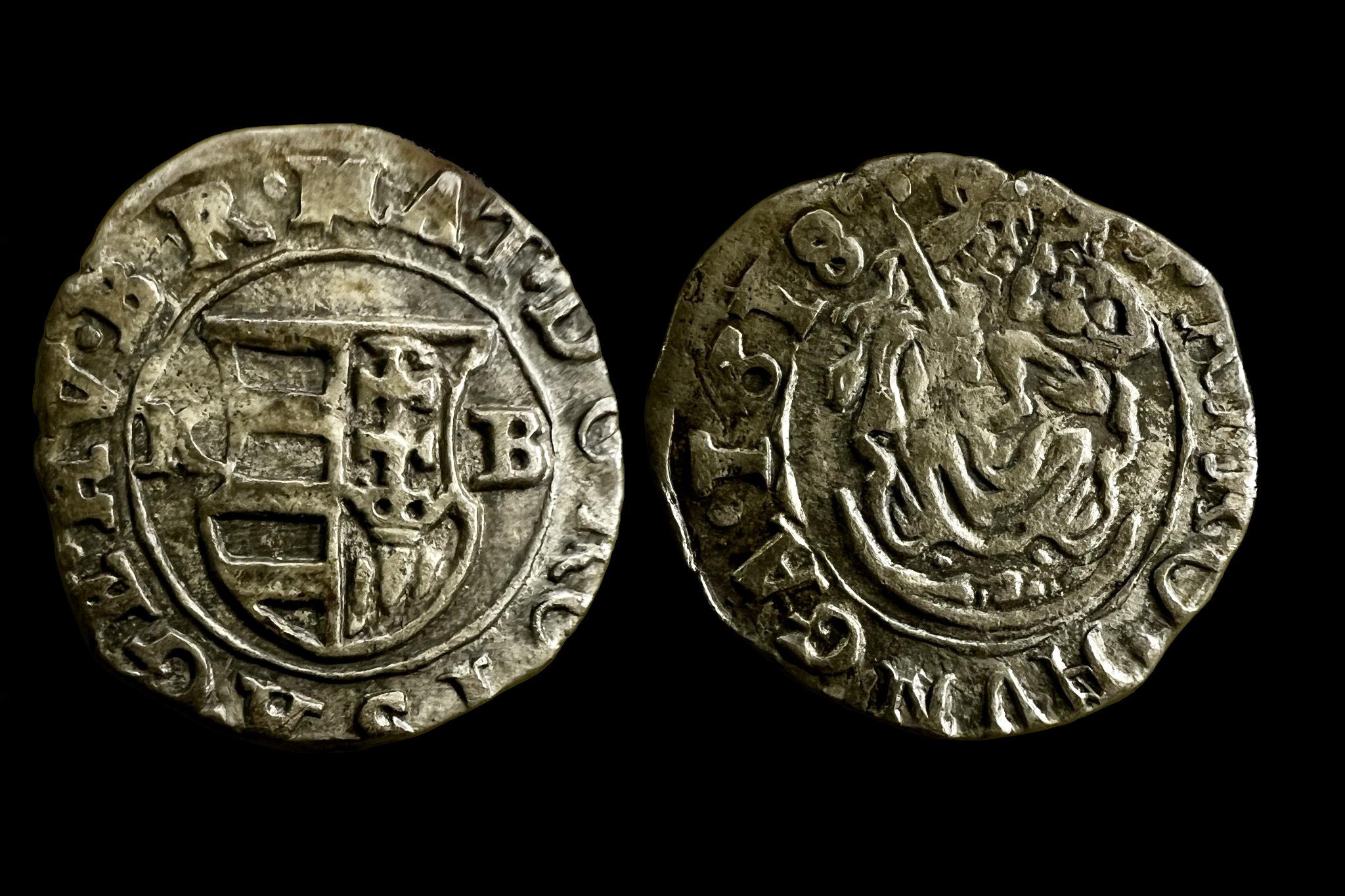 II. Mátyás dénár (1618) Éh-870 