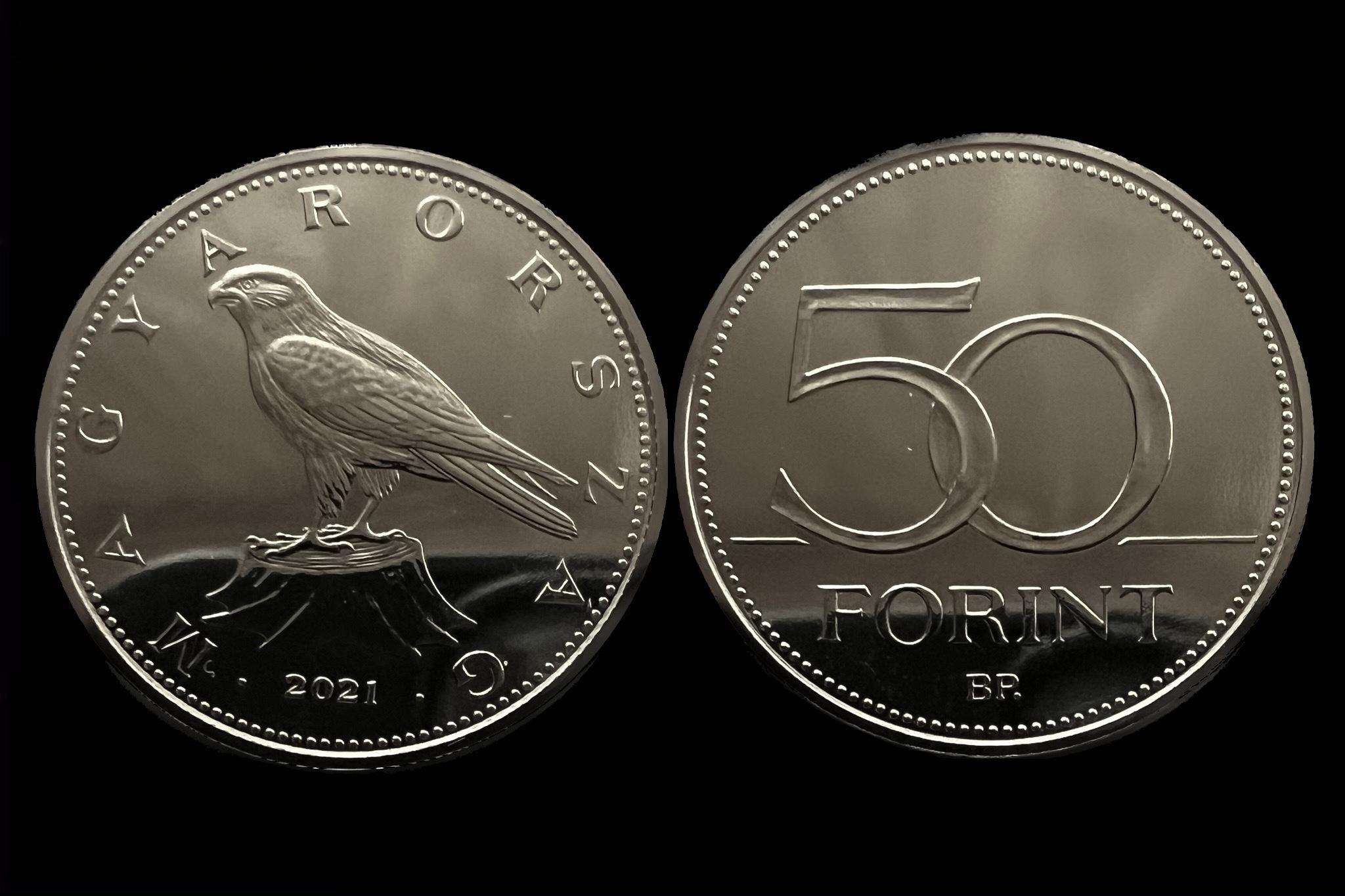 50 Forint (2021) BU UNC Felkefélt, fényesített verőtővel készült veret! 
