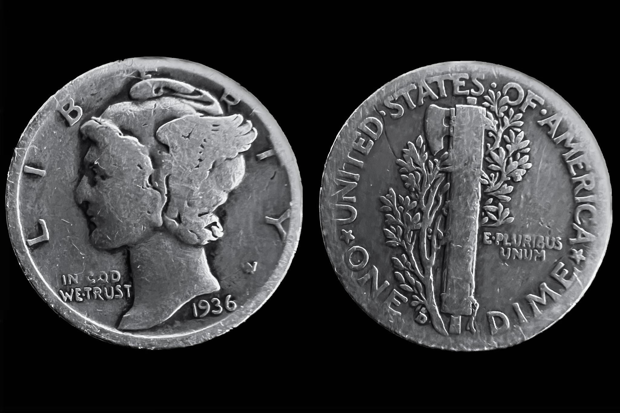 1 dime USA Mercury (1936) Schöne133  