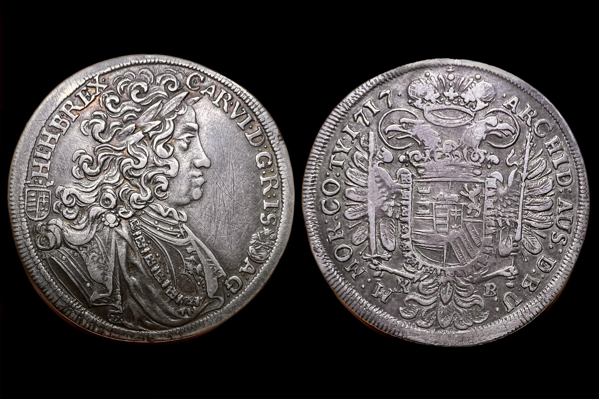 III. Károly 1/2 Tallér (1717) KB ÉH-1186 