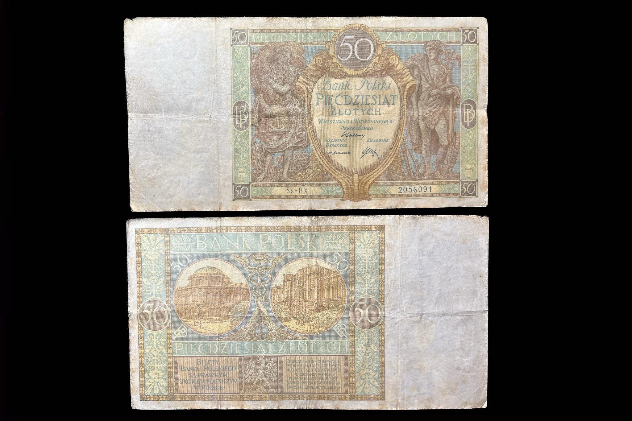 Lengyelország 50 Zlotych (1929)BX F 