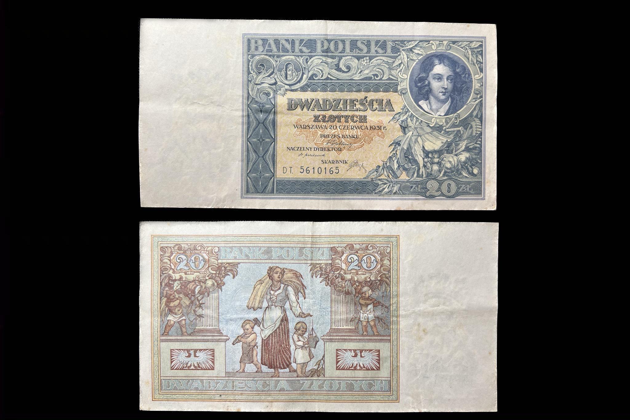 Lengyelország 20 Zlotych (1931)DT VF
