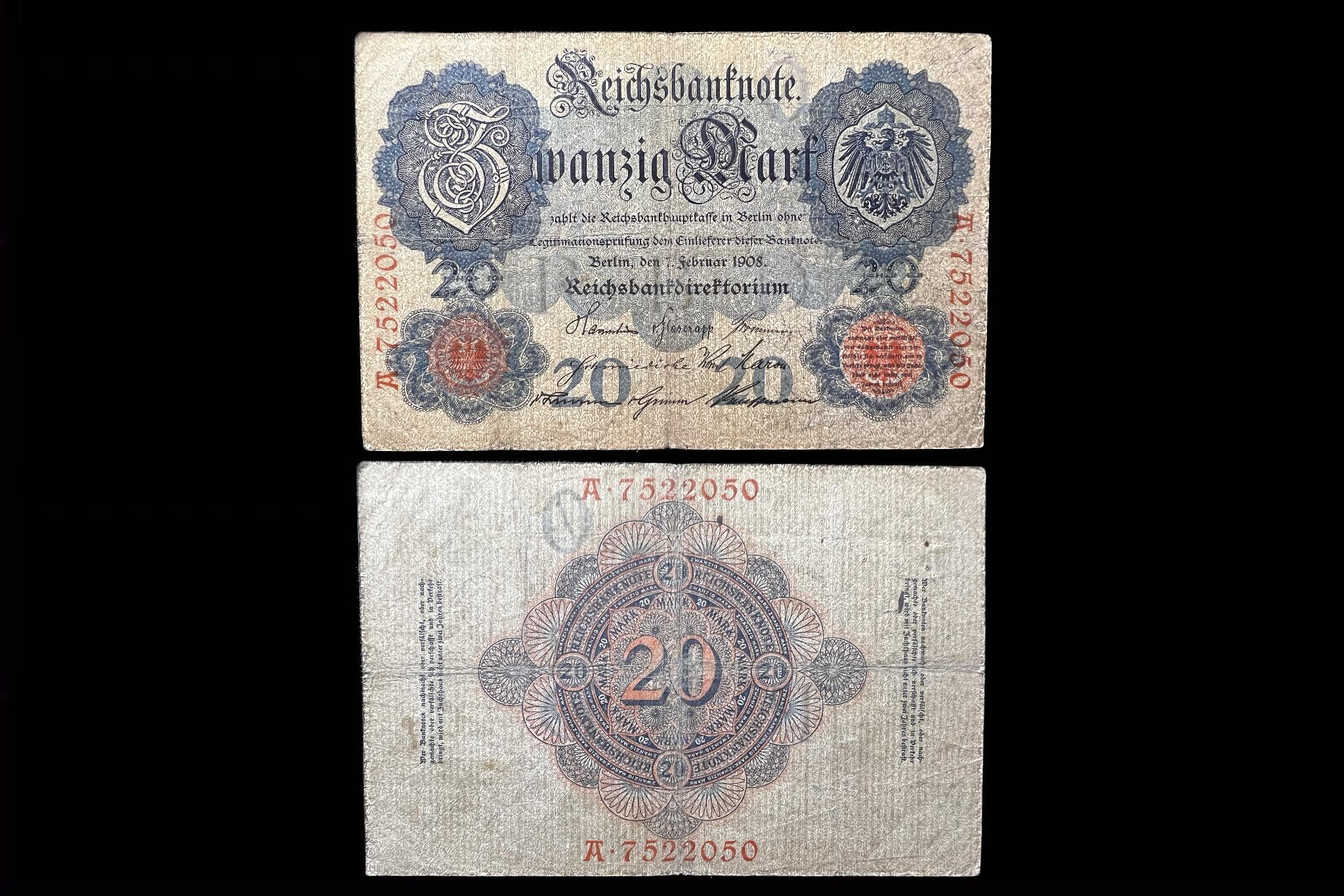 Németország 20 Márka (1908) F