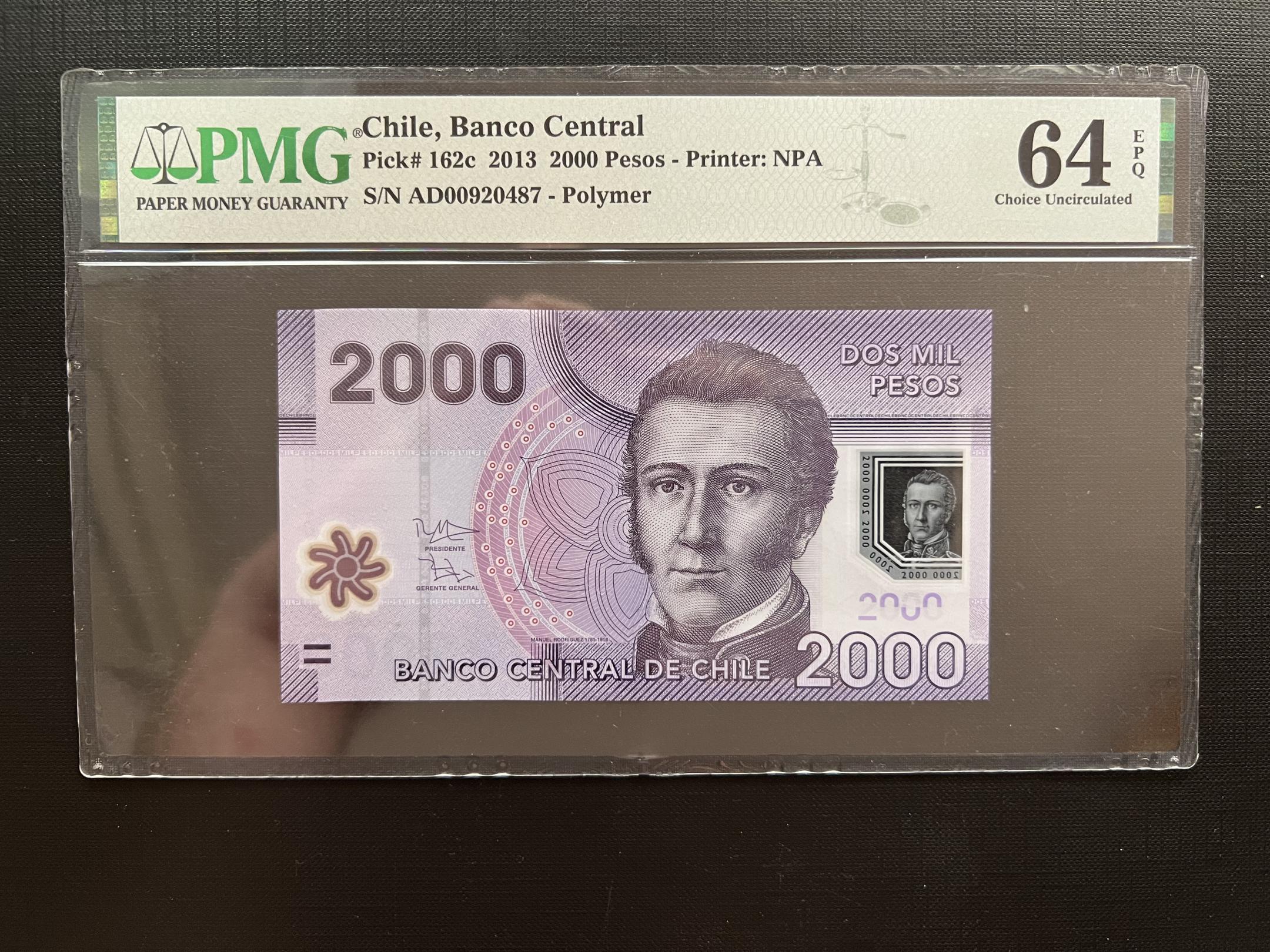 Chille 2000 Pesos UNC