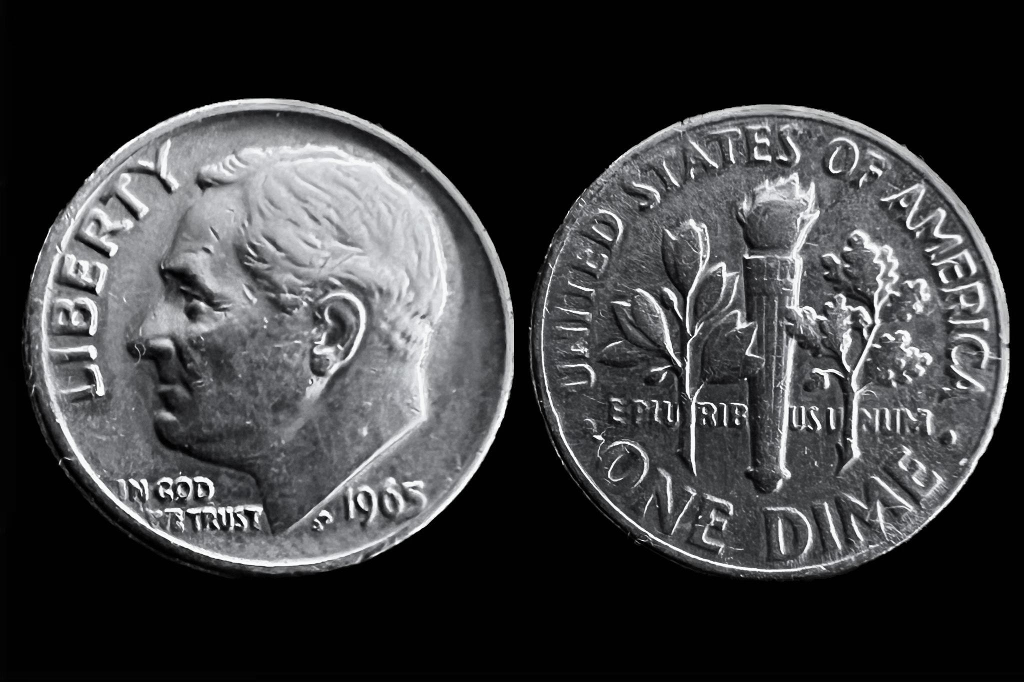 1 dime USA Roosevelt (1965) Schöne197 