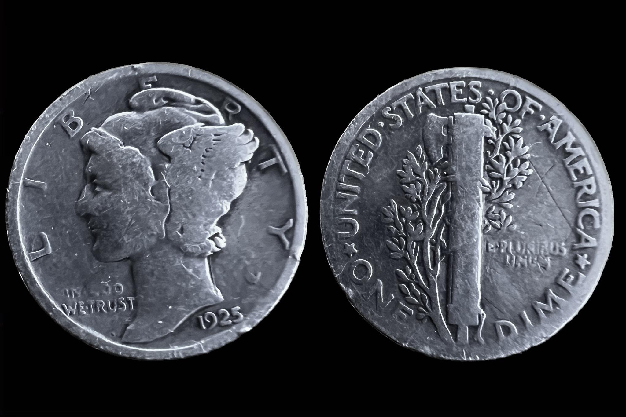 1 dime USA Mercury (1925) Schöne133  