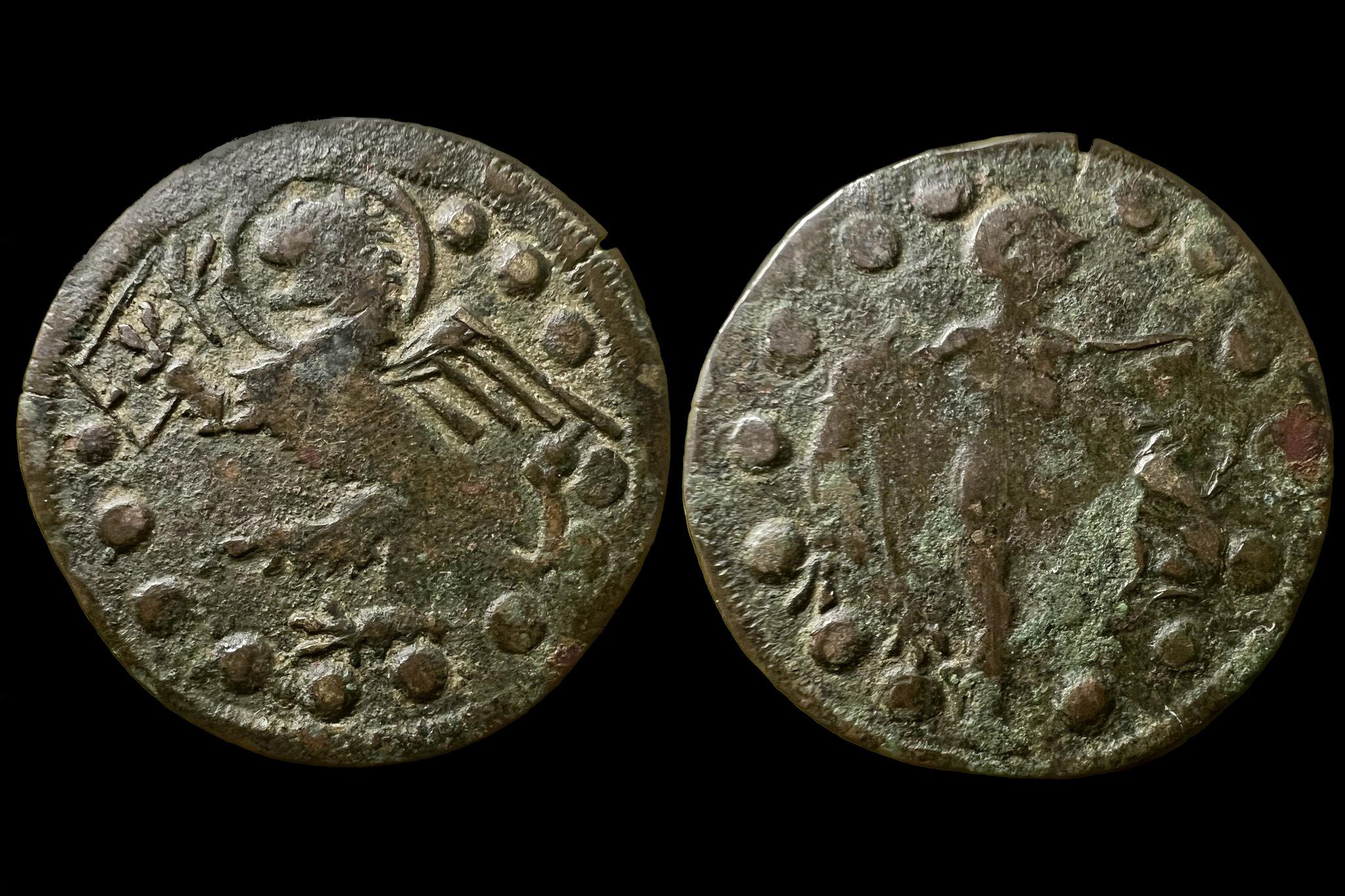 Friedrich August XVIII. századi réz zseton 