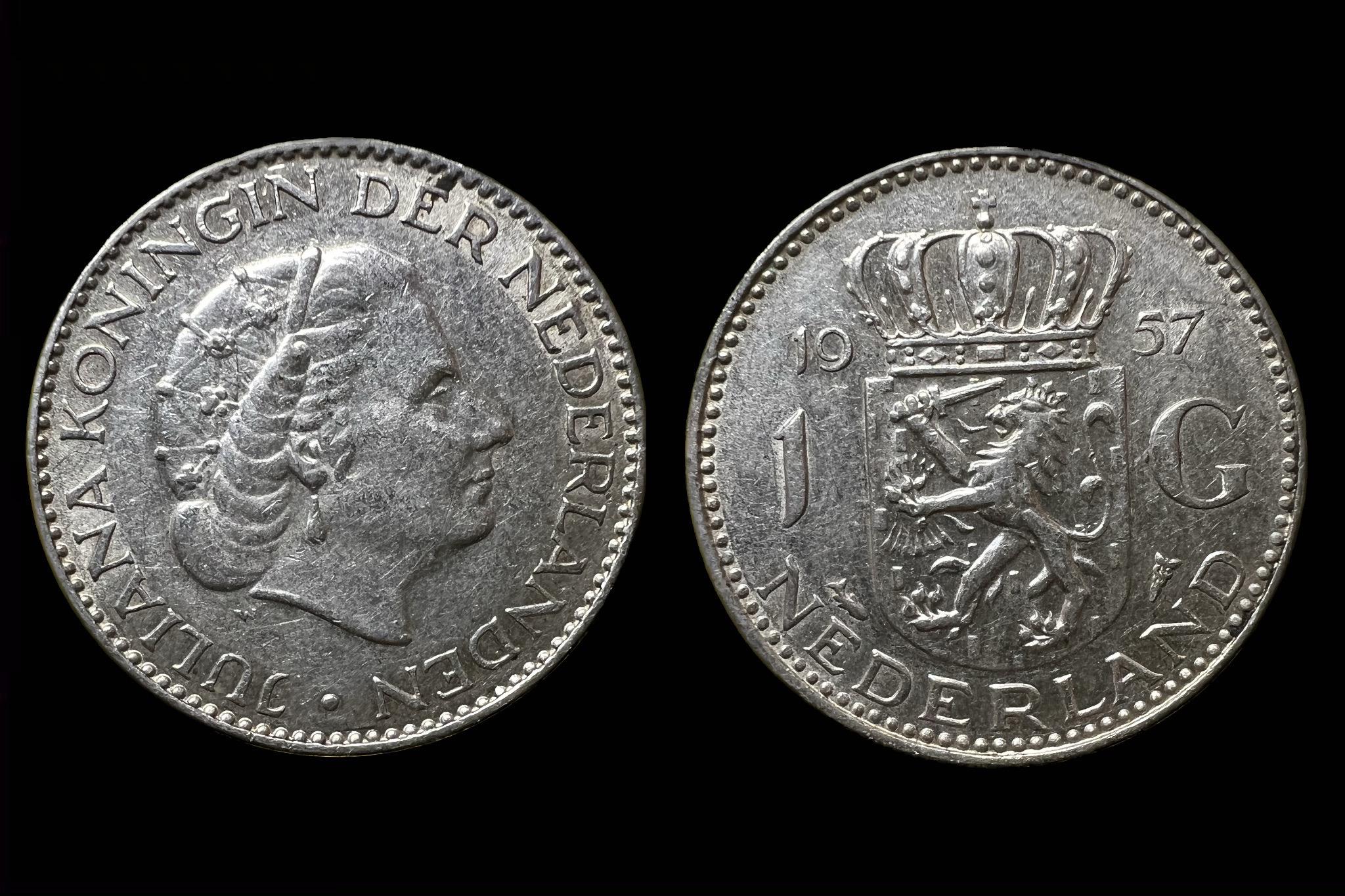 Hollandia 1 Gulden (1957) KM 84 