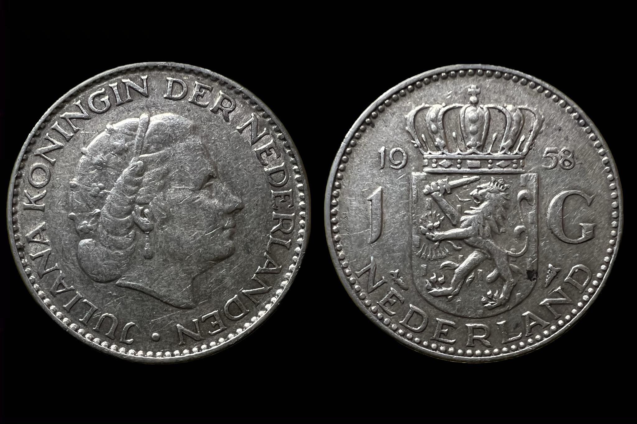 Hollandia 1 Gulden (1958) KM 84 