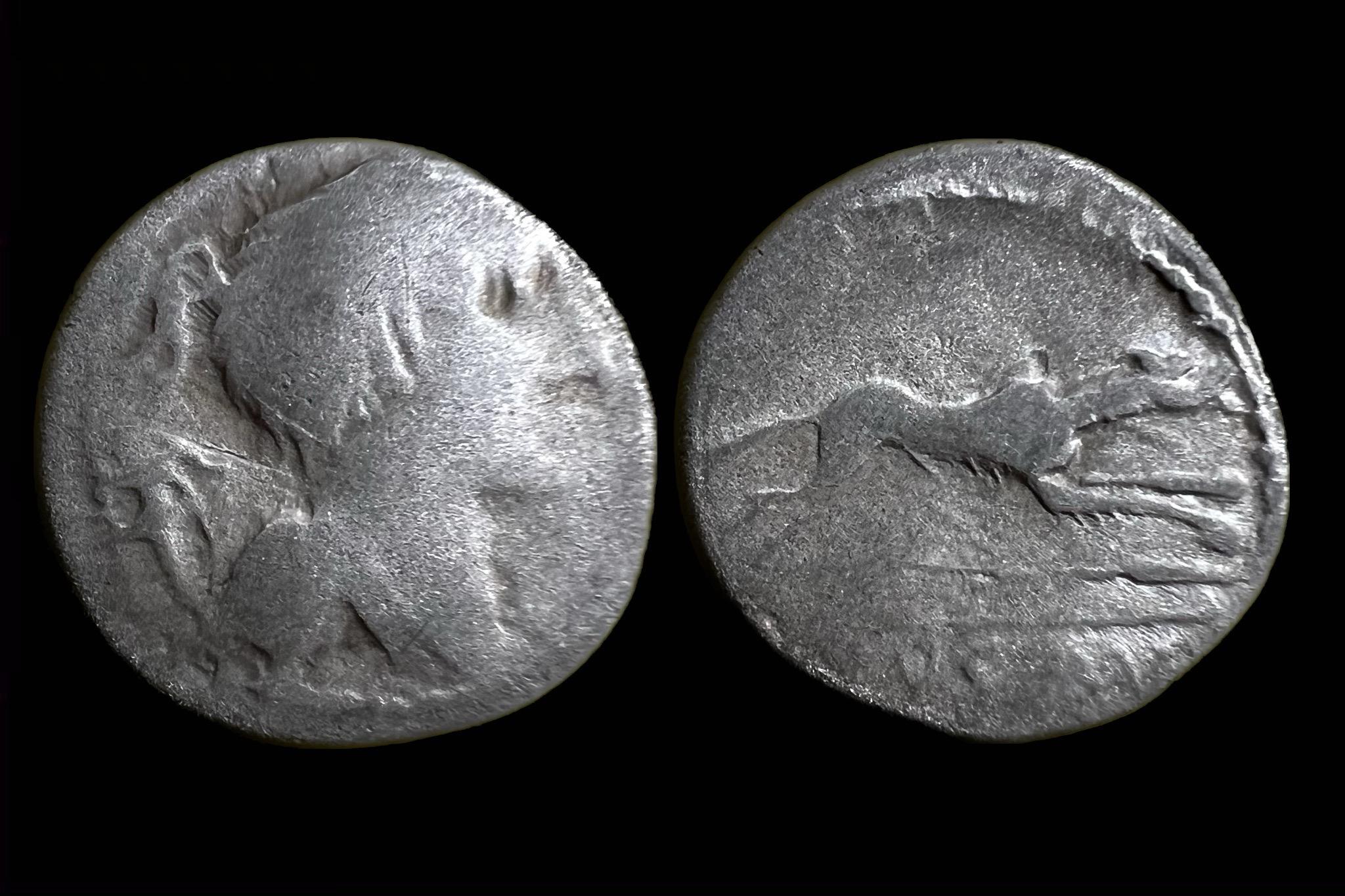 Eraviscus Kelta dénár (i.e.I.sz) Torbágyi 1981c,b/2b