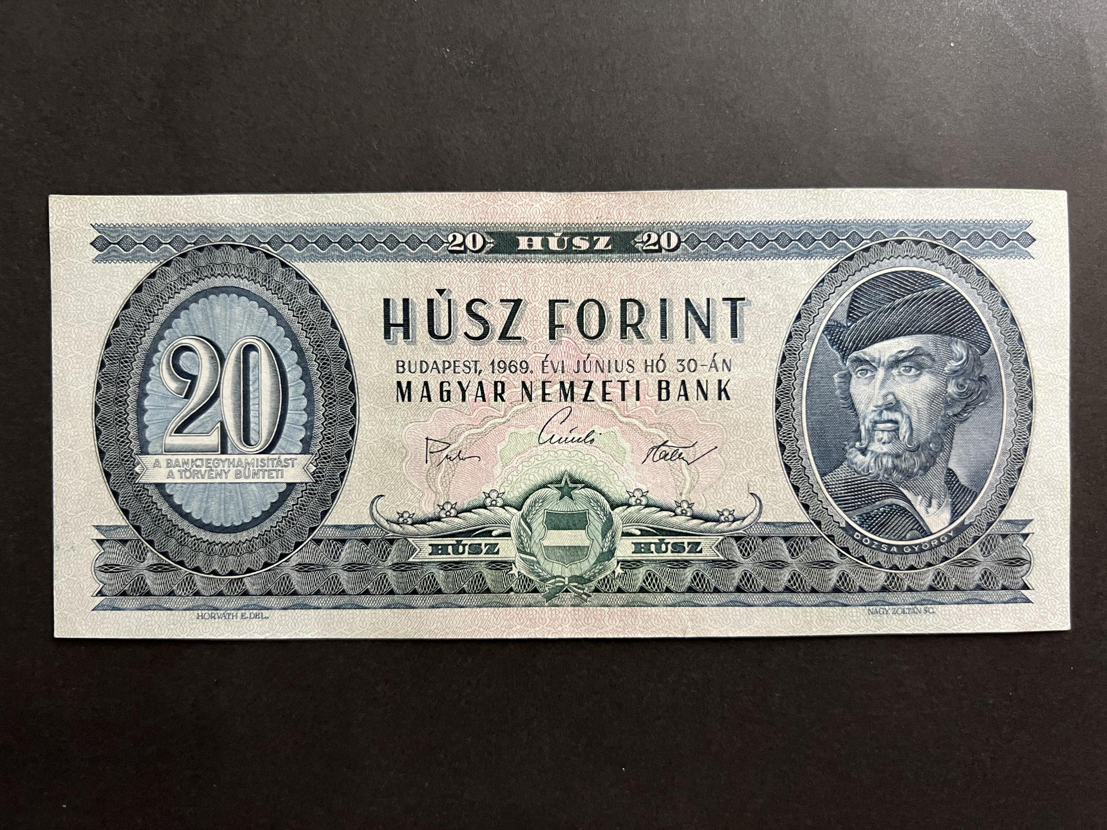 20 Forint (1969C) EF Adamo F15