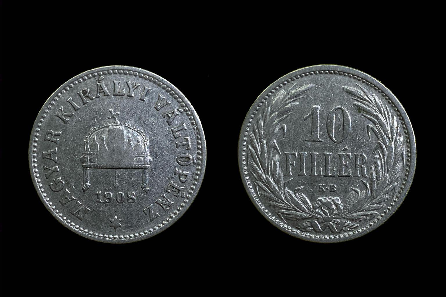 (1908) 10 fillér Adamo K3