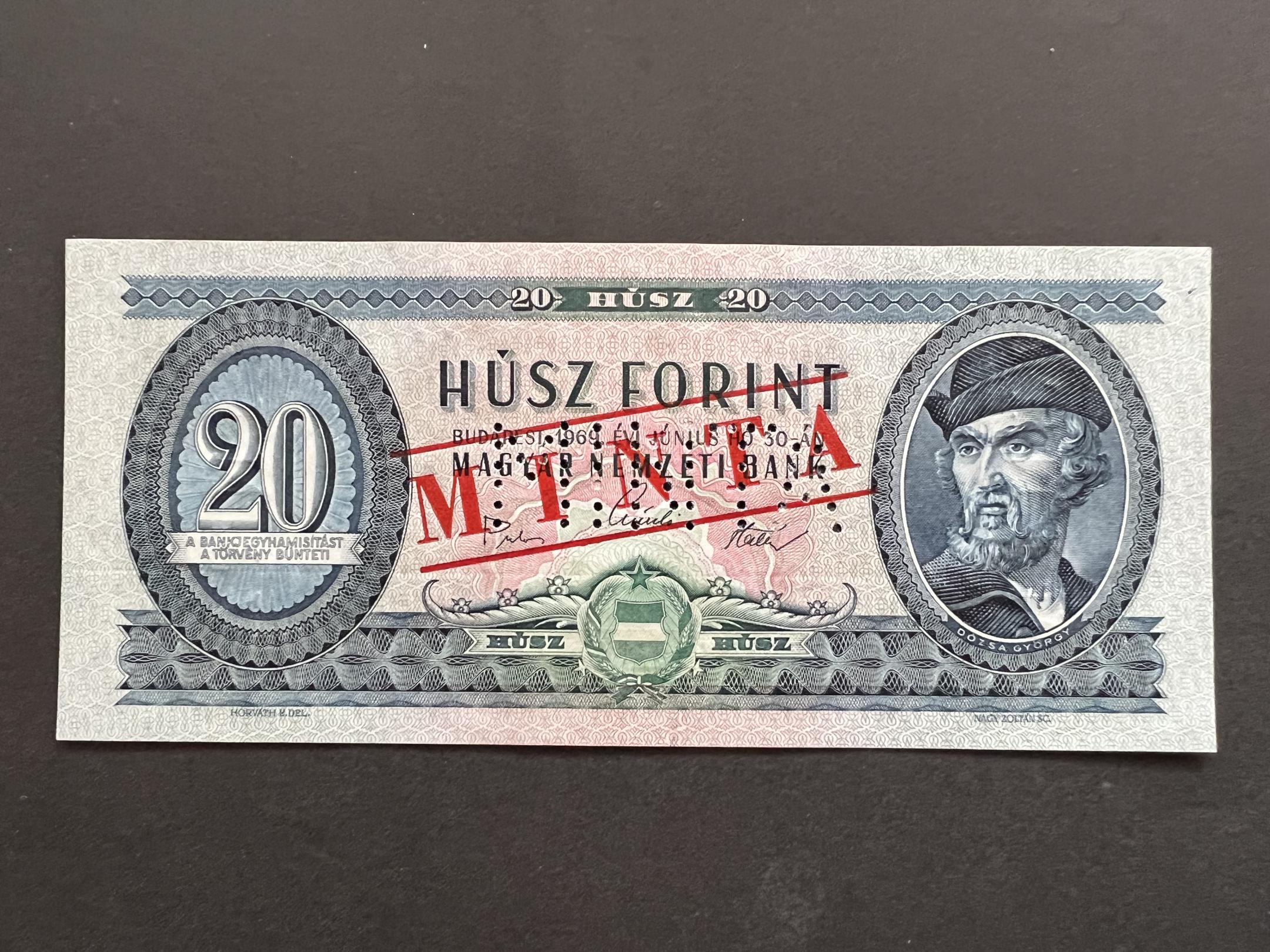 20 Forint (1969) MINTA  Adamo F16Ma UNC