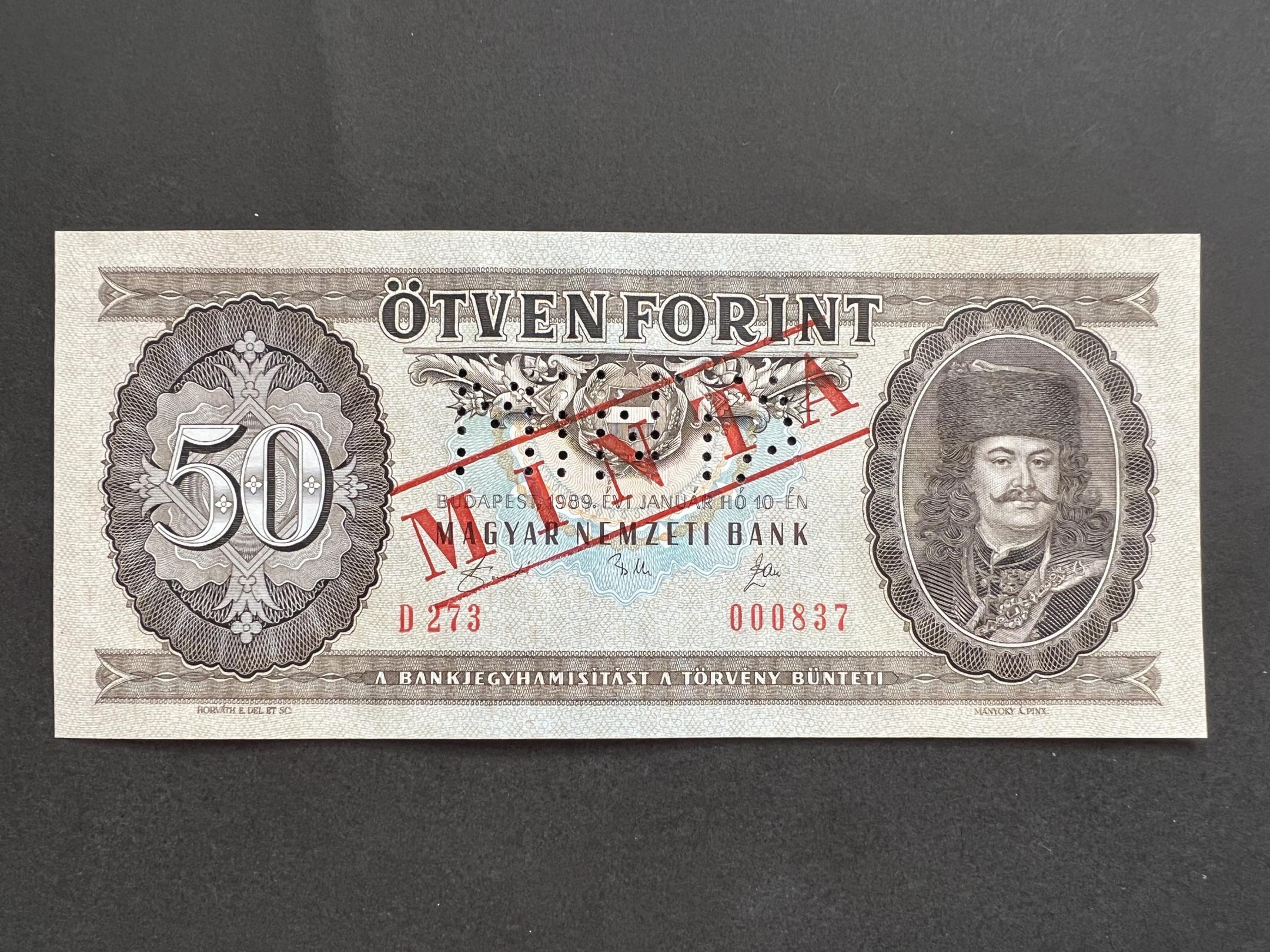 50 Forint MINTA UNC (1989) Adamo F25Ma