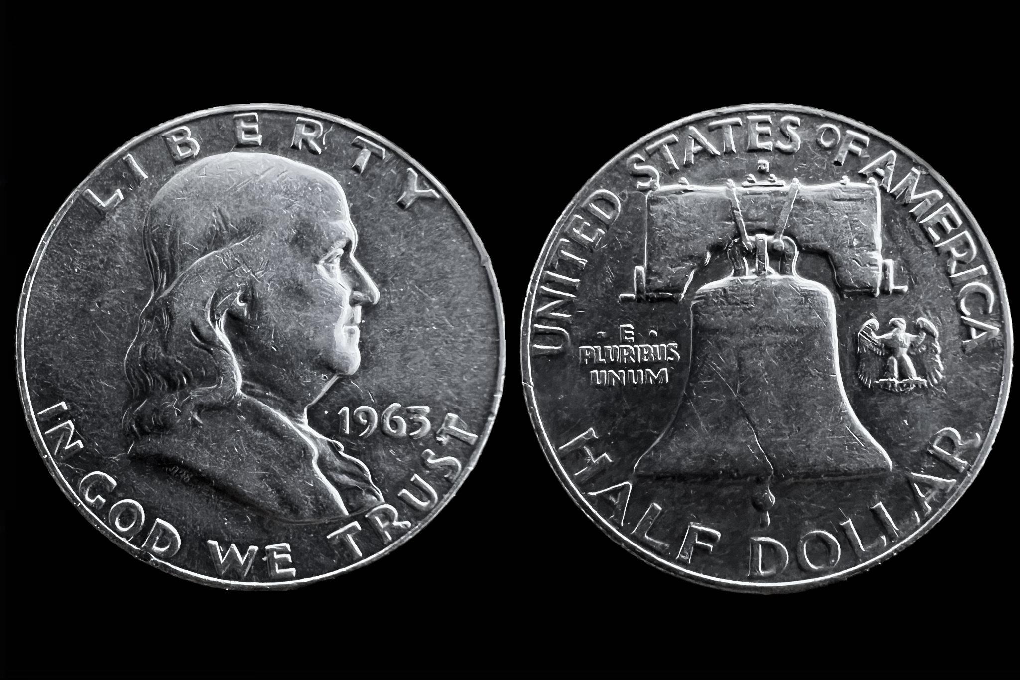 Benjamin Franklin 1/2 dollár (1961) Schön200 