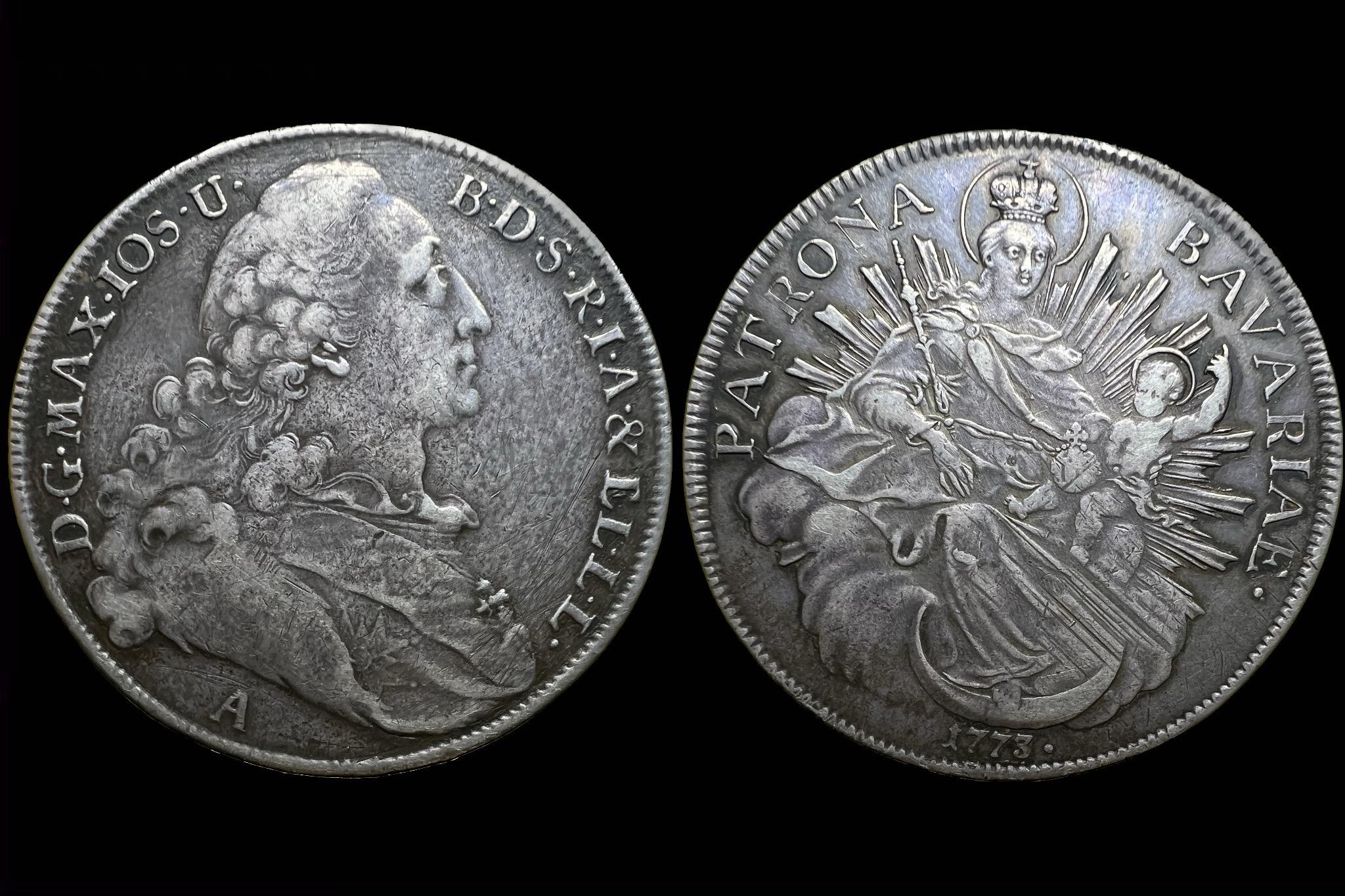 1773 III.Maximilian Joseph (1745-1777) Tallér Dav ETC 1954 