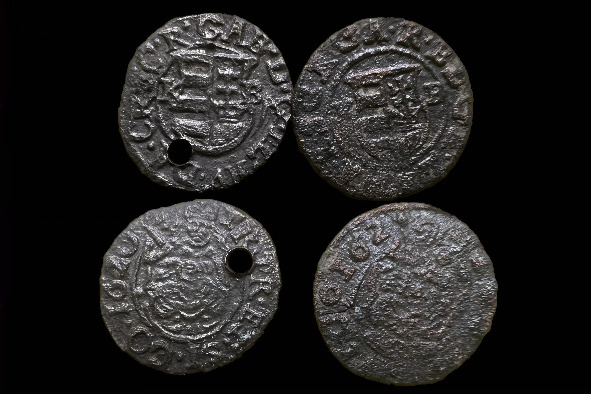 Bethlen Gábor 2db dénár K-B 