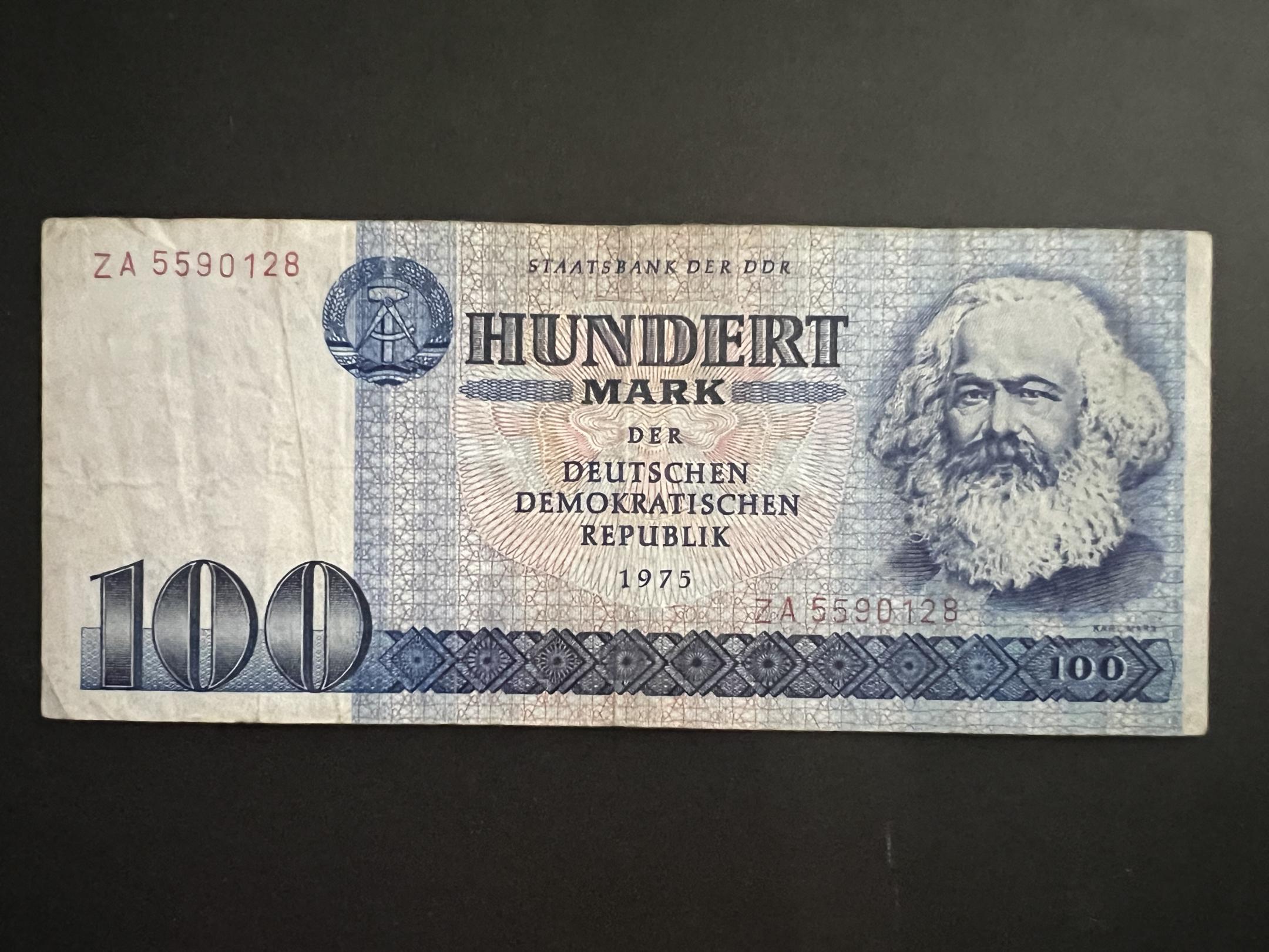 100 Márka DDR (1975)ZA Karl Marx VF 