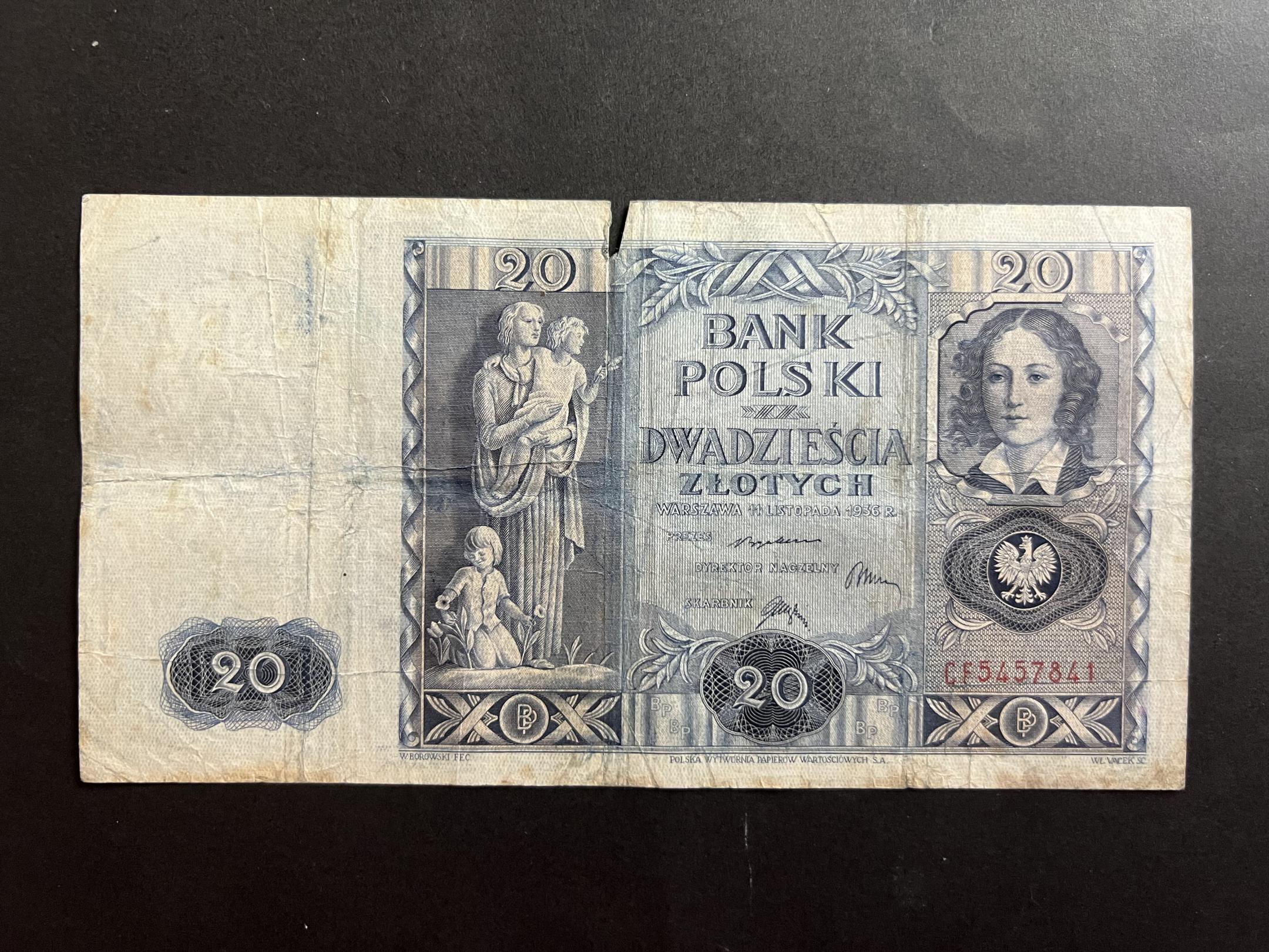 20 Zlotchy (1936)CF Lengyelország F