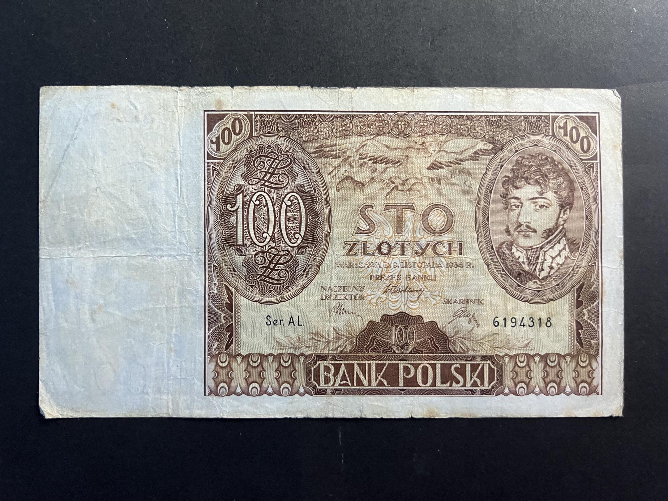 100 Zlotchy (1934)AL Lengyelország F 