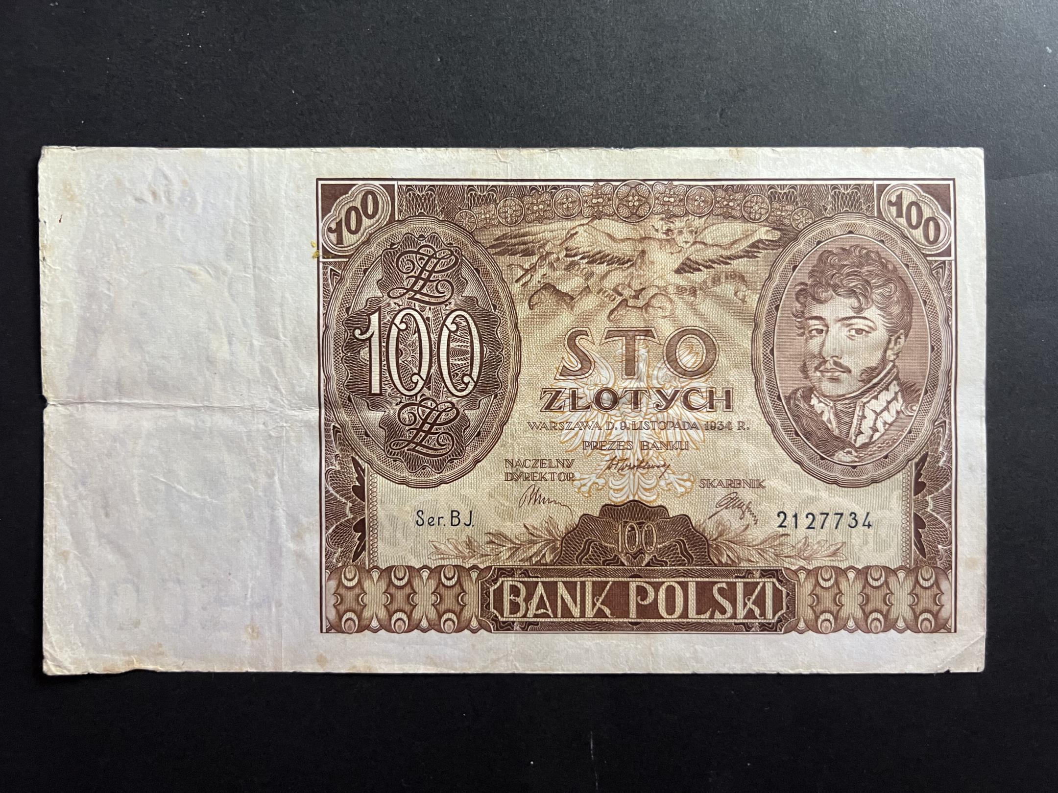 100 Zlotchy (1934)BJ Lengyelország F 