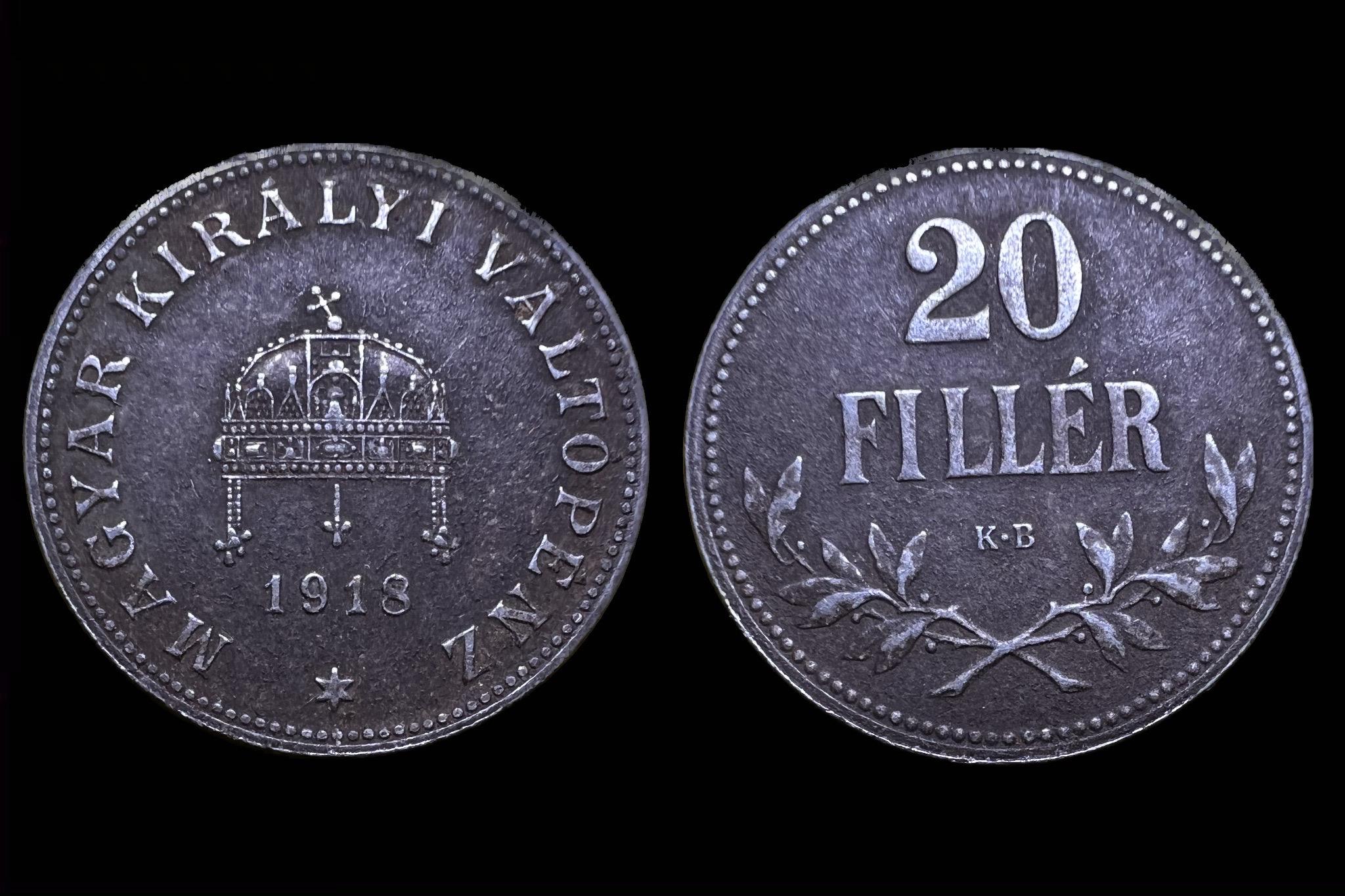 20 fillér (1918) Adamo K4.1