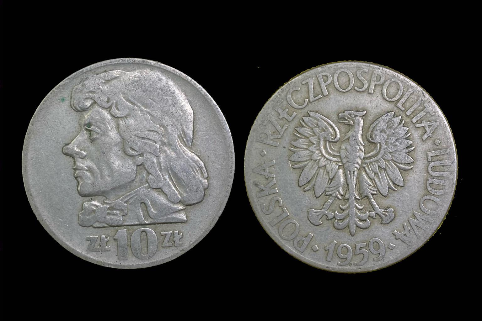 Tadeusz Kosciuszko lengyel 10 zloty (1959)
