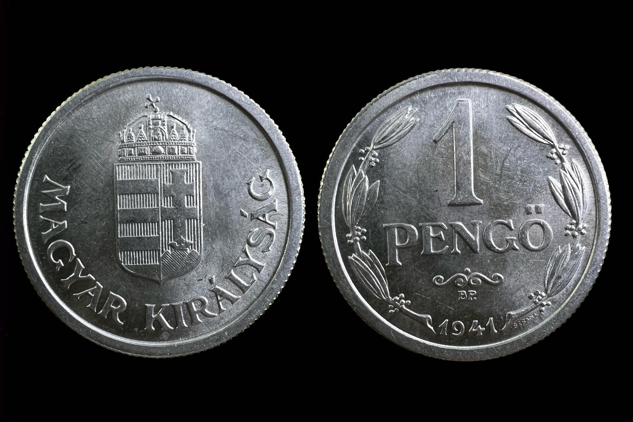 (1941) 1 pengő UNC Adamo P6.1 