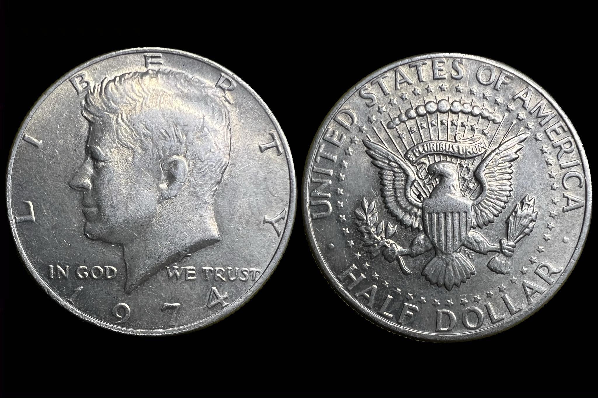 Kennedy half dollár USA (1974)