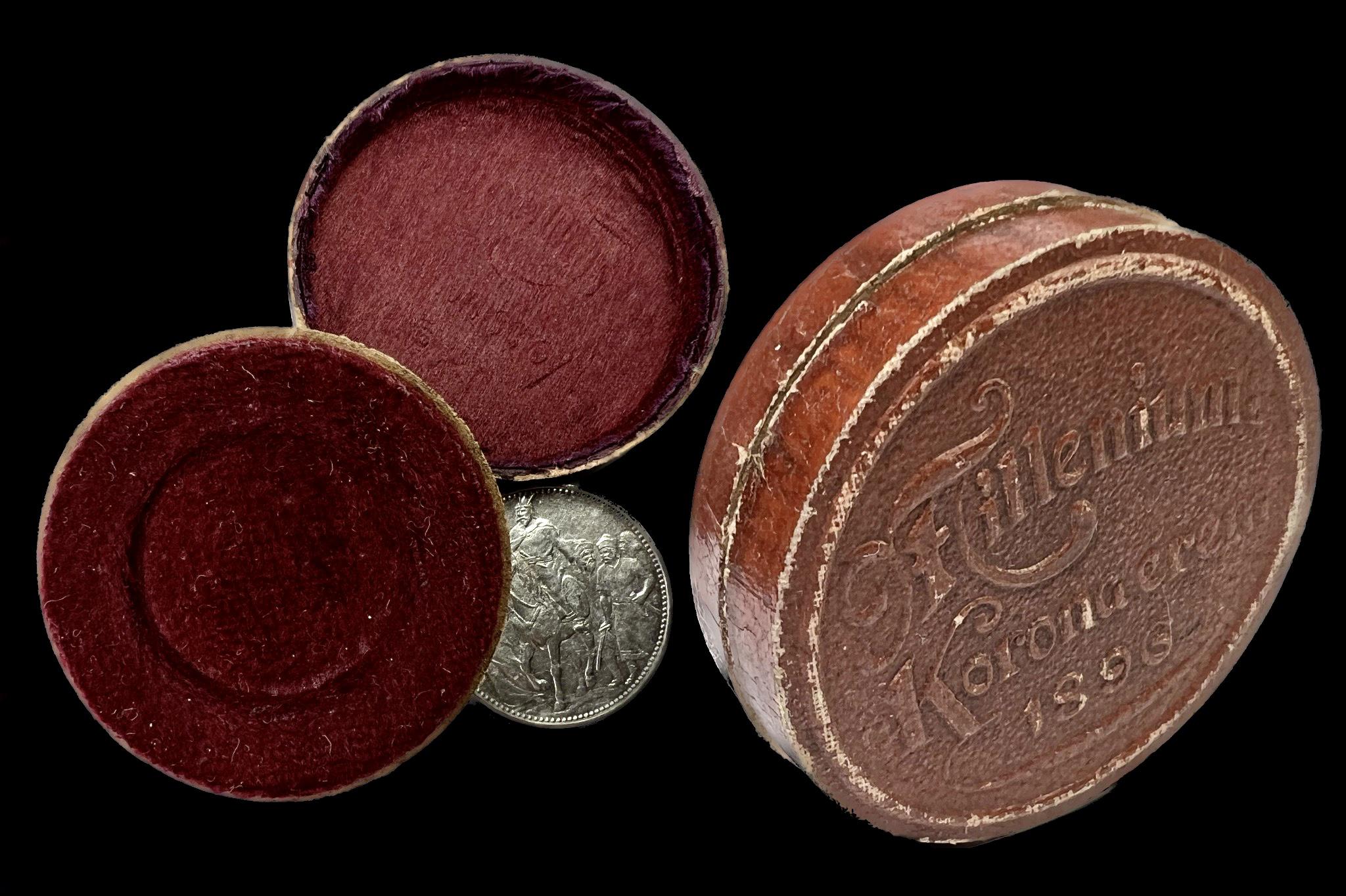 Franz Joseph 1 Korona 1896 Milleneumi díszkiadás (bordó)