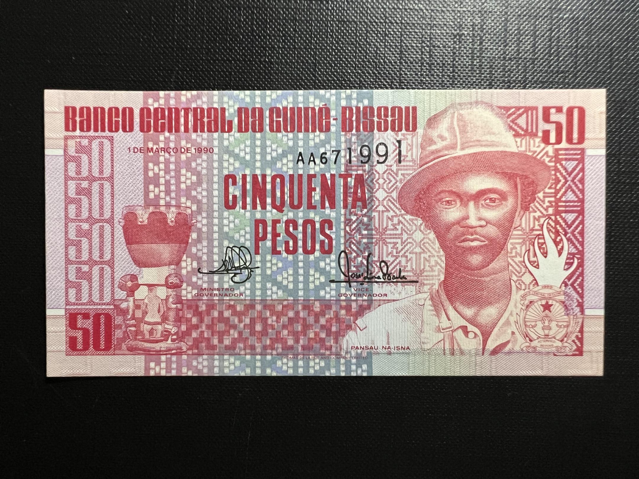 50 Pesos (1990) Bissau-guineai Köztársaság UNC