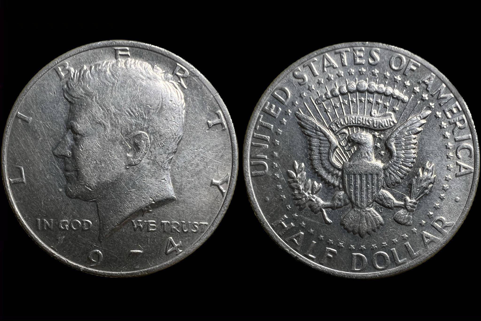 Kennedy half dollár USA (1974)